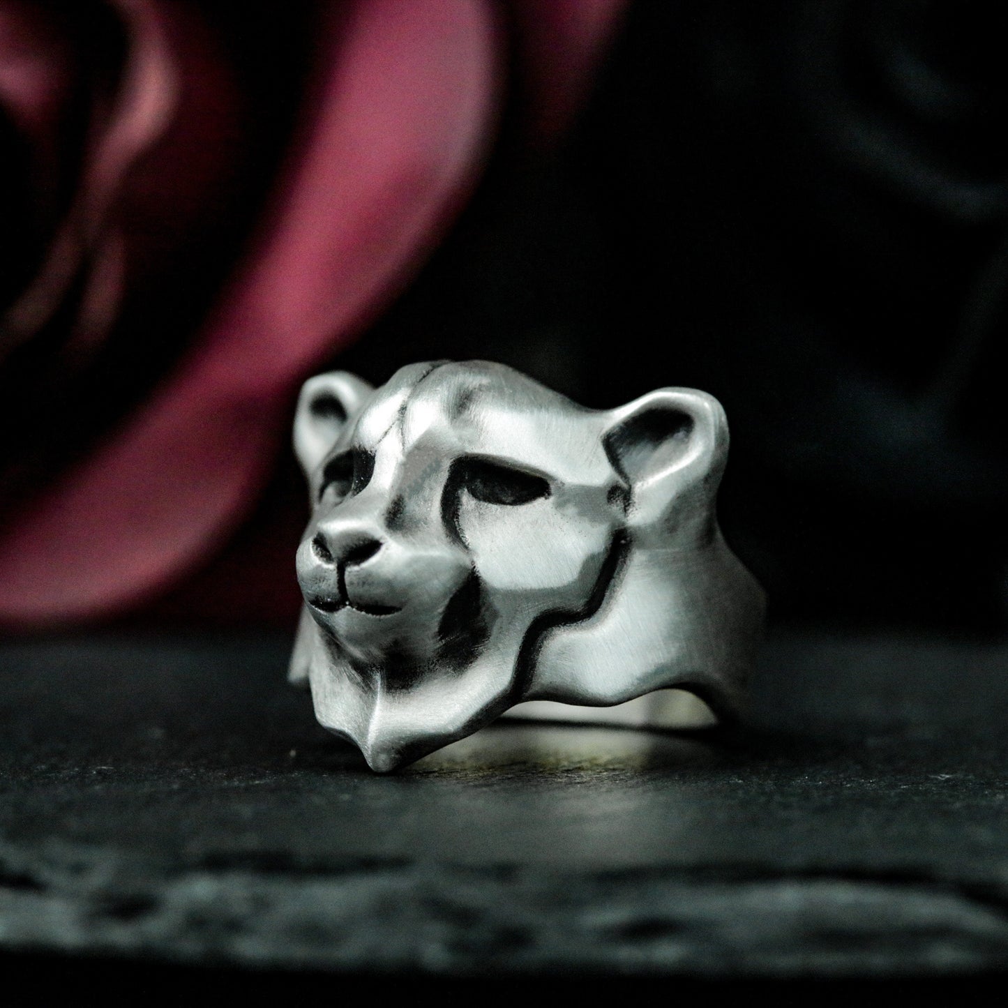 Leopard Minimalist Ring ¨C 925 Silver Handmade