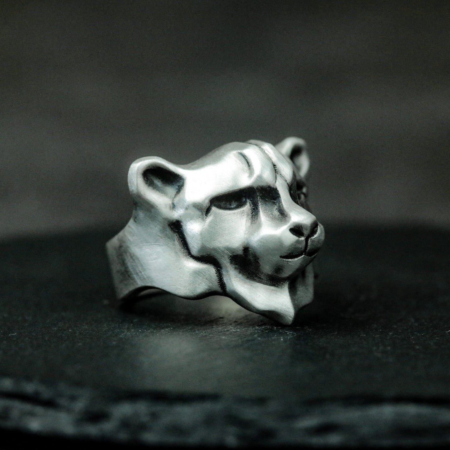 Leopard Minimalist Ring ¨C 925 Silver Handmade