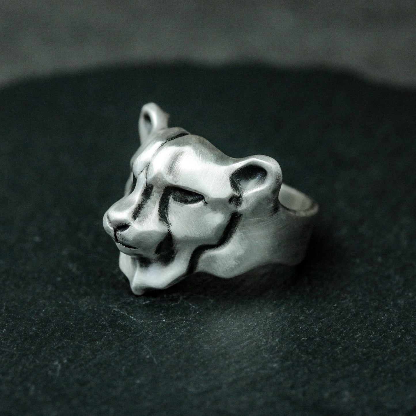 Leopard Minimalist Ring ¨C 925 Silver Handmade
