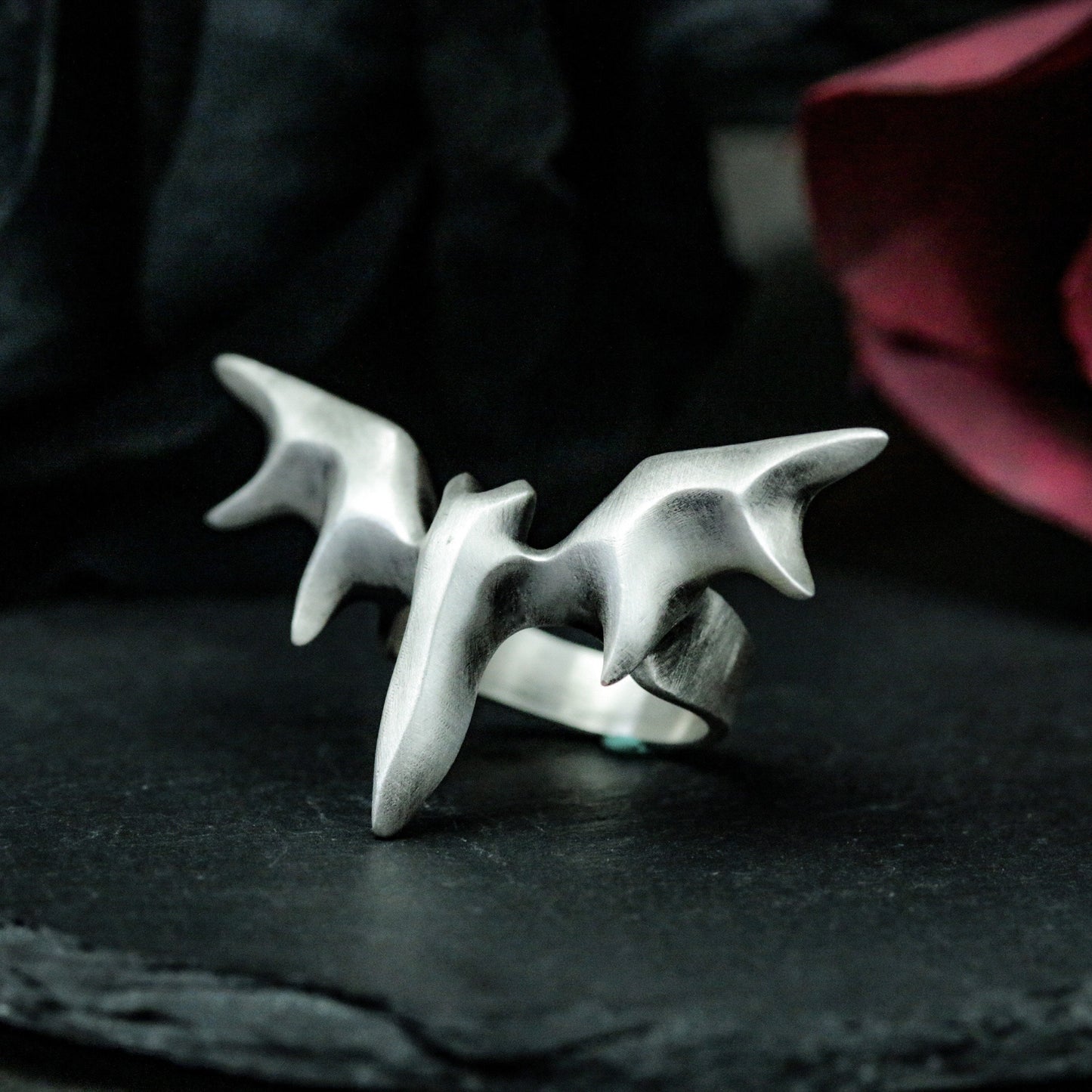 Bat Wing Ring ¨C 925 Silver Handmade