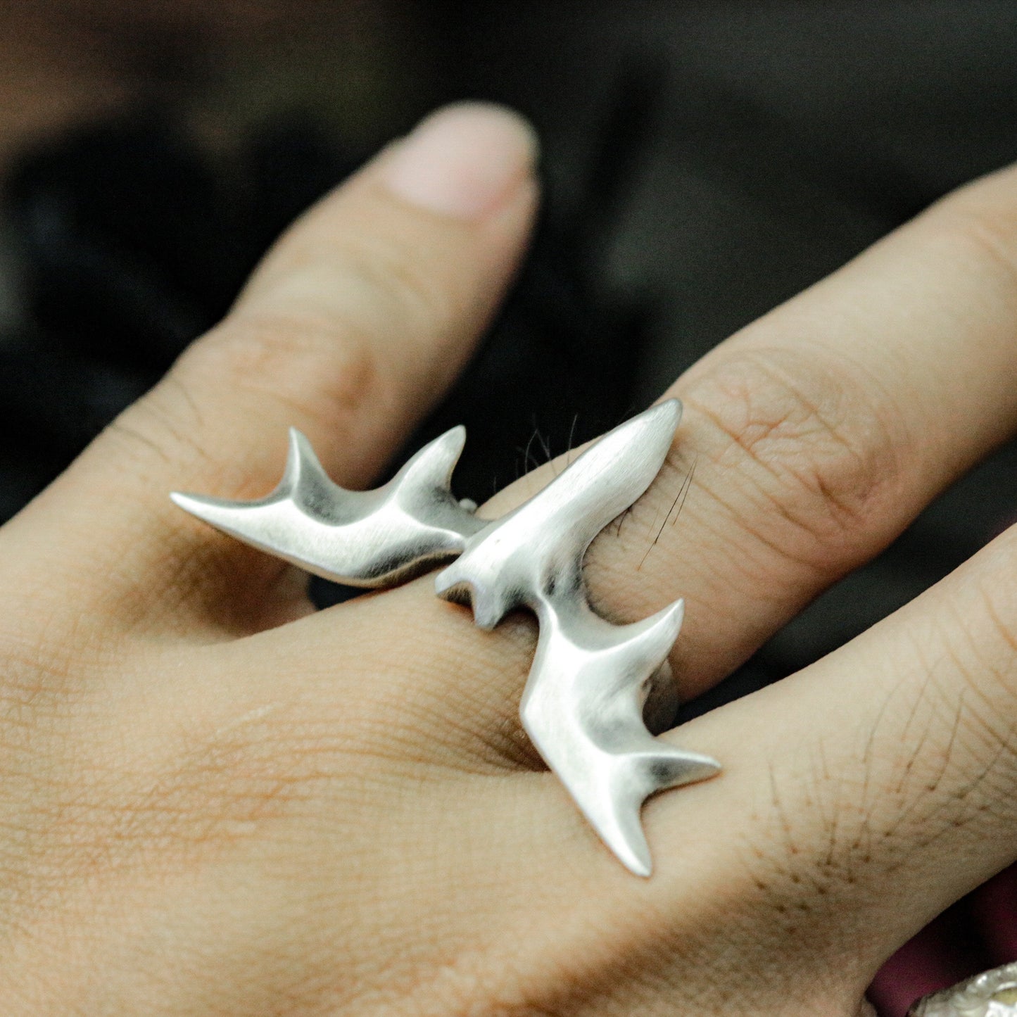 Bat Wing Ring ¨C 925 Silver Handmade