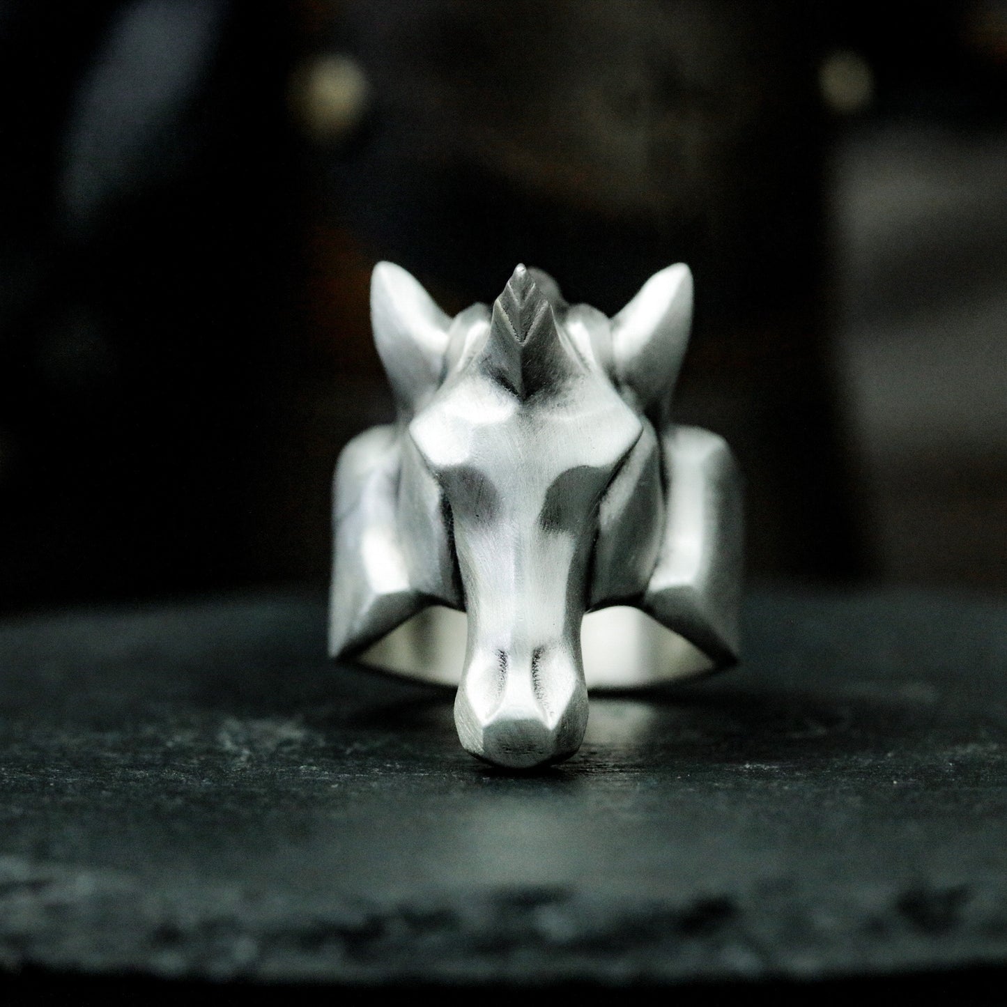 Unicorn Minimalist Ring ¨C 925 Silver Handmade