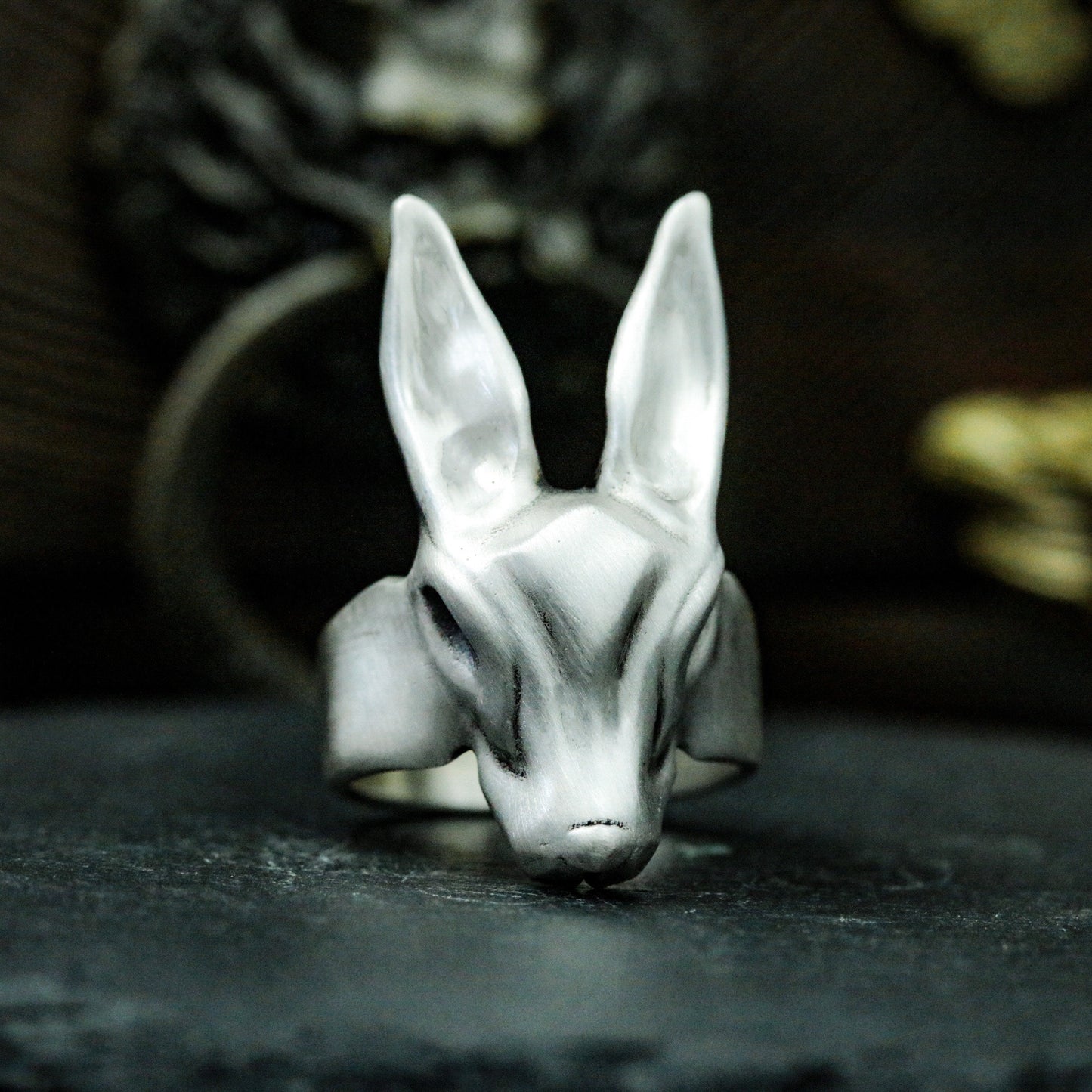 Rabbit Minimalist Ring ¨C 925 Silver Handmade