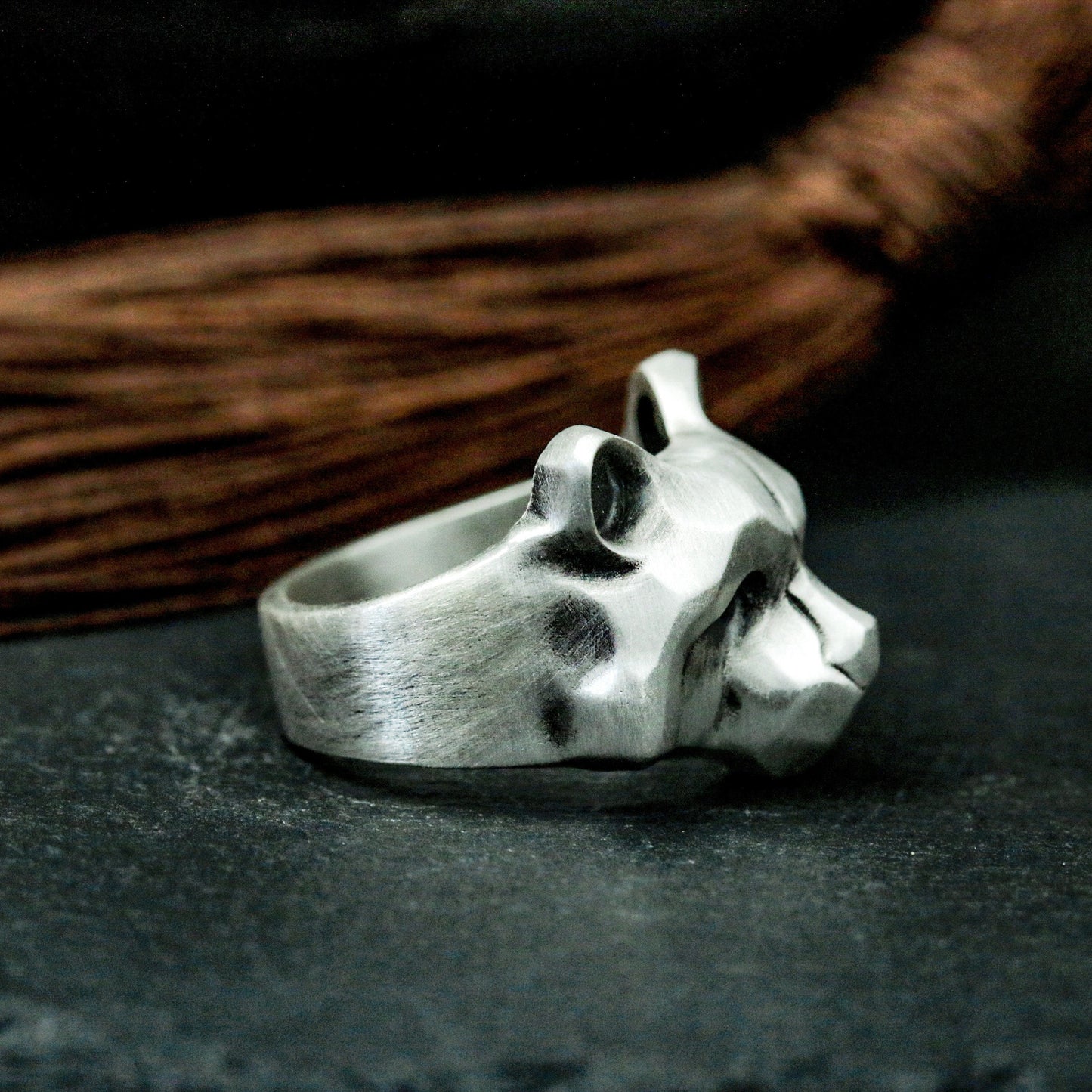 Raccoon Minimalist Ring ¨C 925 Silver Handmade