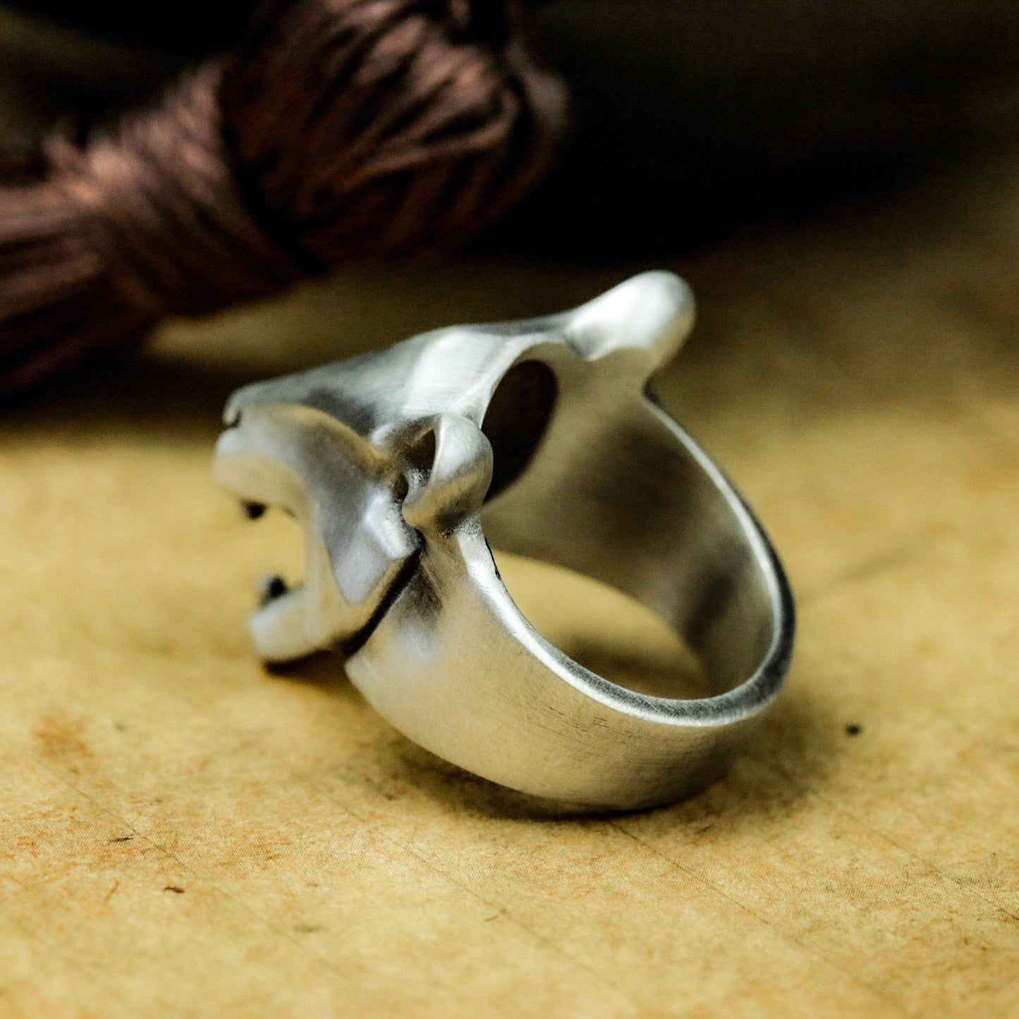 Bear Minimalist Ring ¨C 925 Silver Handmade