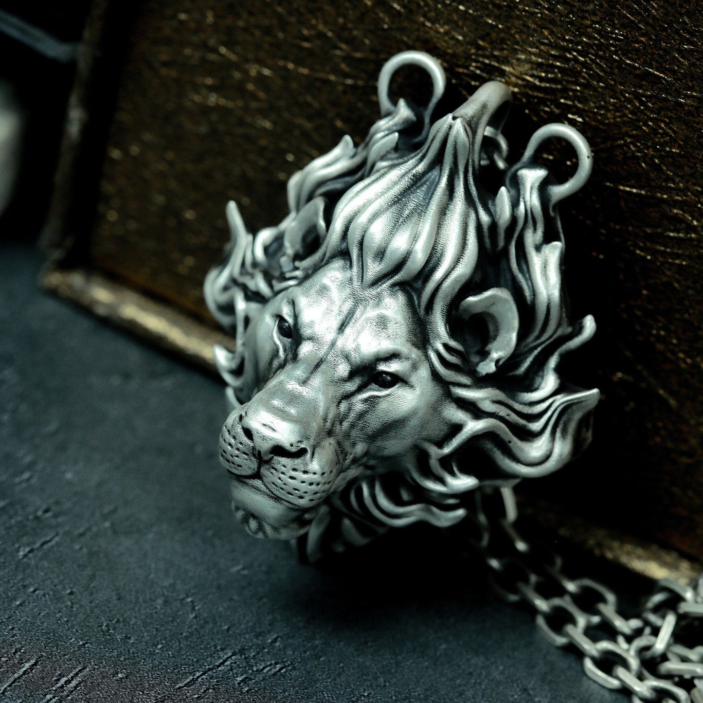 Lion Spirit Pendant ¨C 925 Silver Handmade