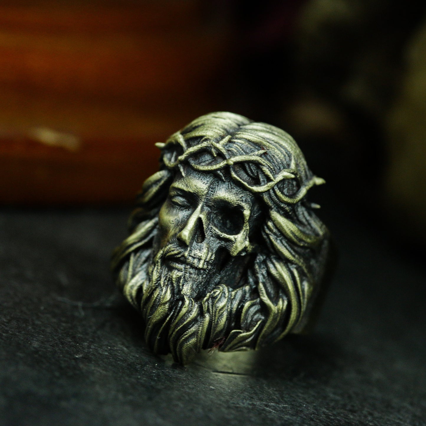 Jesus Crown of Thorns Ring ¨C 925 Silver Handmade