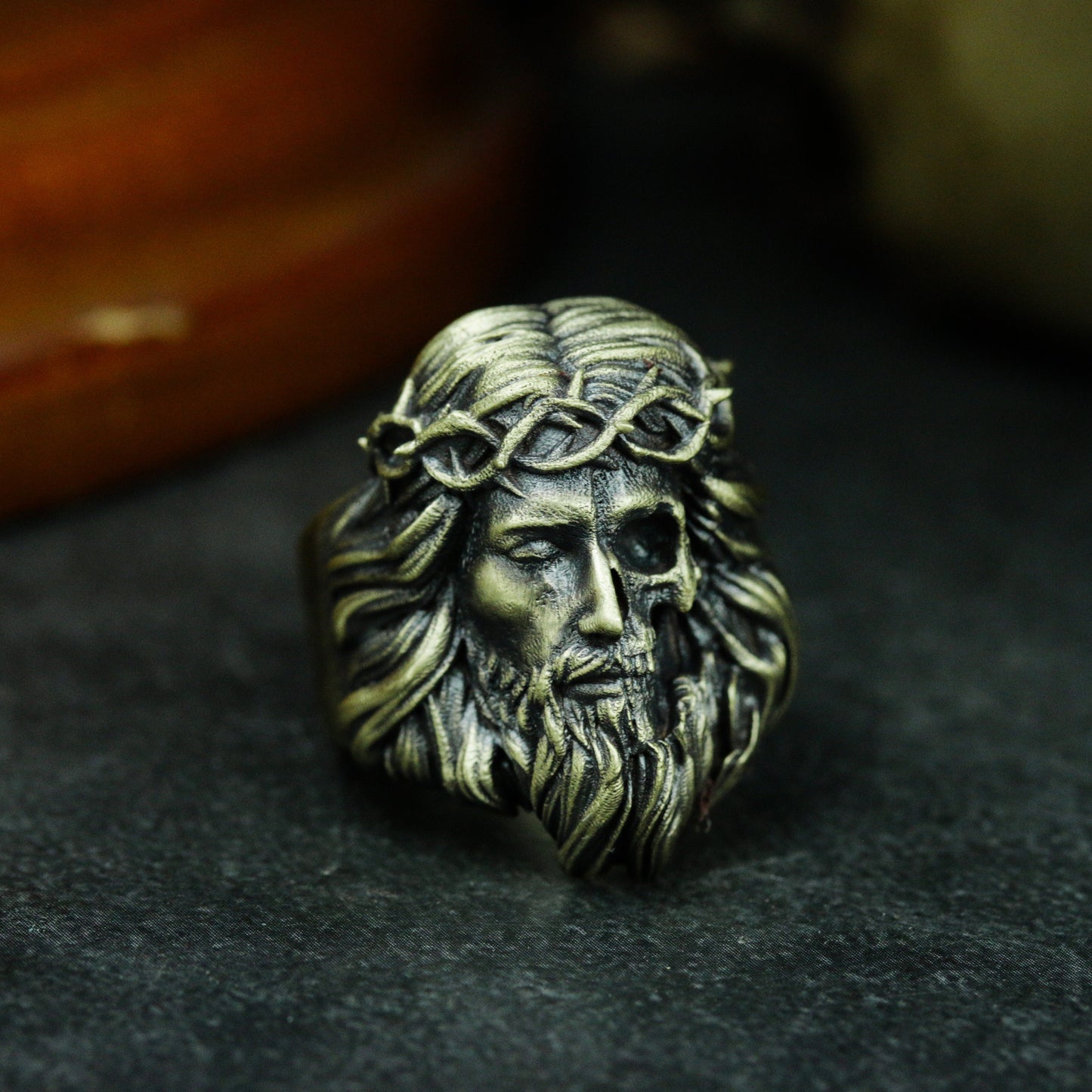 Jesus Crown of Thorns Ring ¨C 925 Silver Handmade