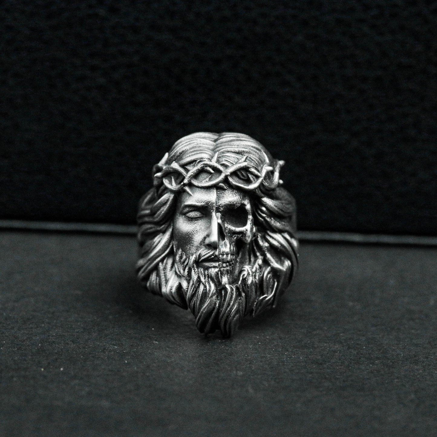 Jesus Crown of Thorns Ring ¨C 925 Silver Handmade