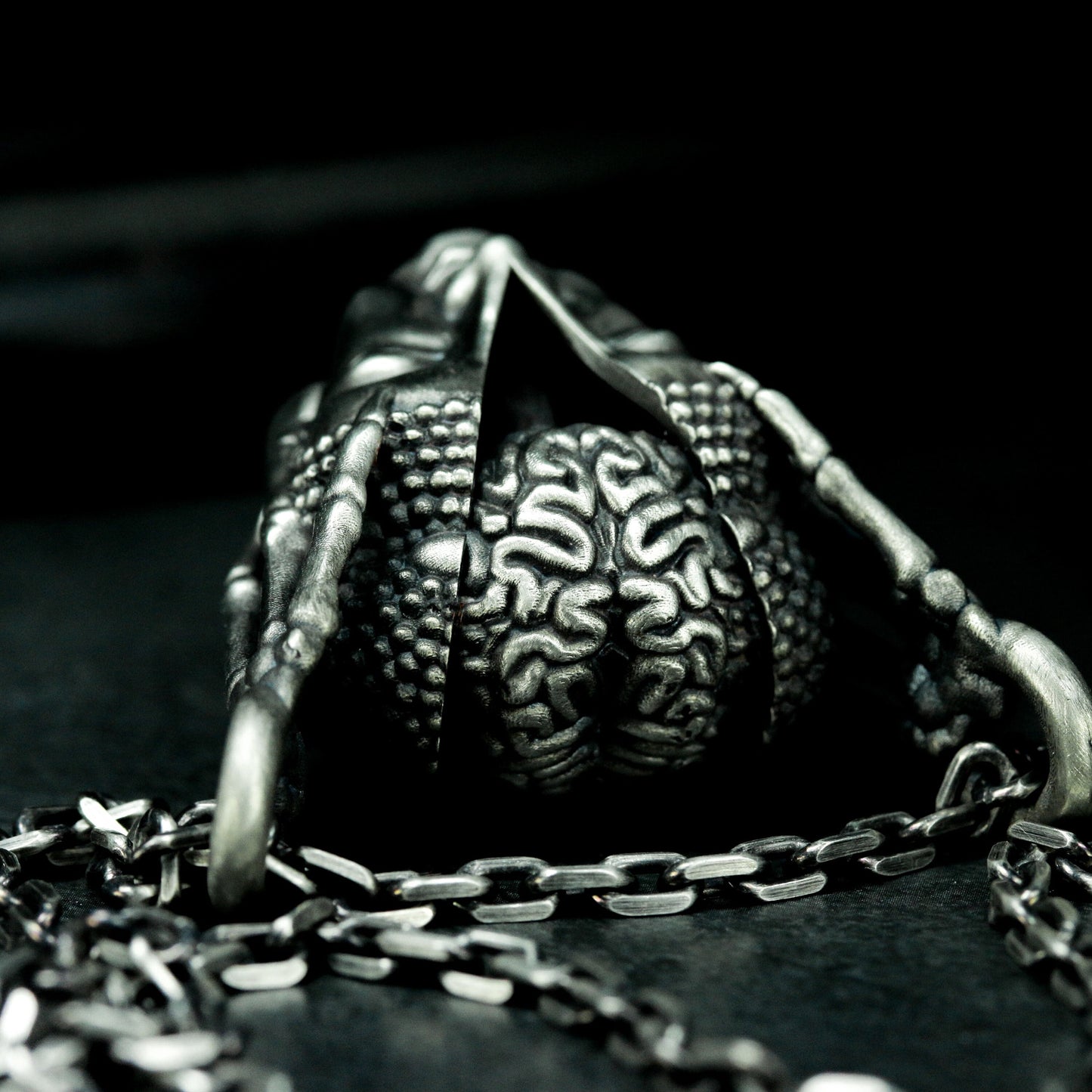 Guanyin Mask Pendant - 925 Silver Handmade Divine Expression