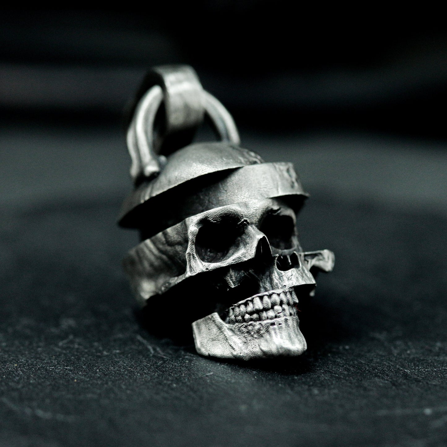 Skull Spiral Pendant ¨C 925 Sterling Silver Handmade