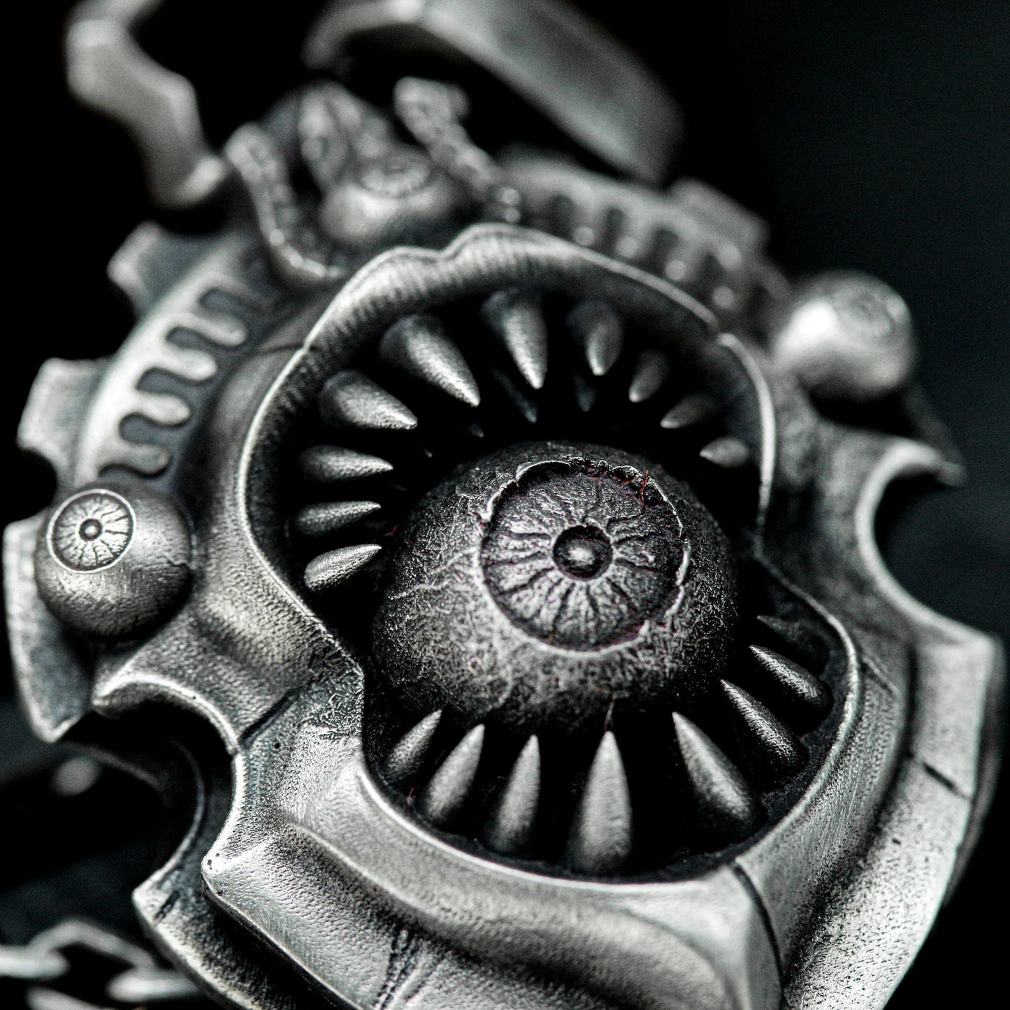 Steampunk Shield Pendant ¨C 925 Silver Handmade