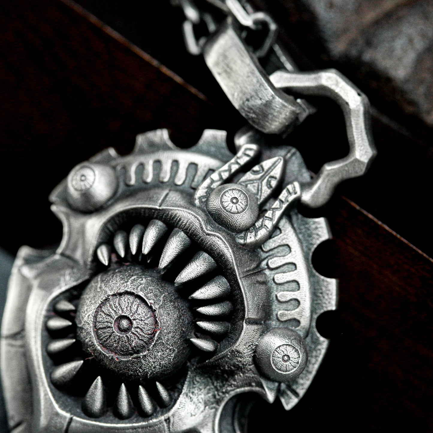 Steampunk Shield Pendant ¨C 925 Silver Handmade