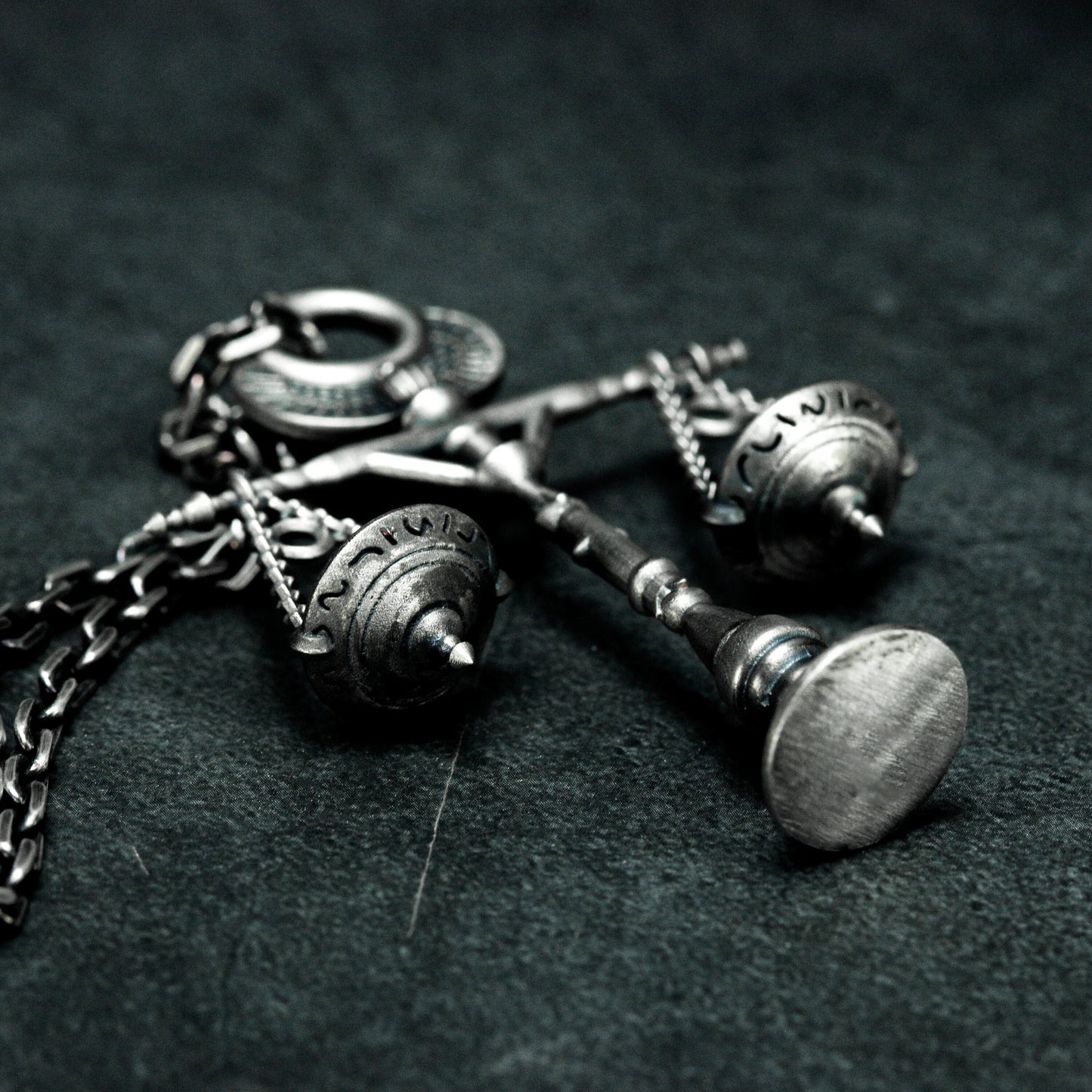 Anubis Balance Pendant - 925 Silver Handmade
