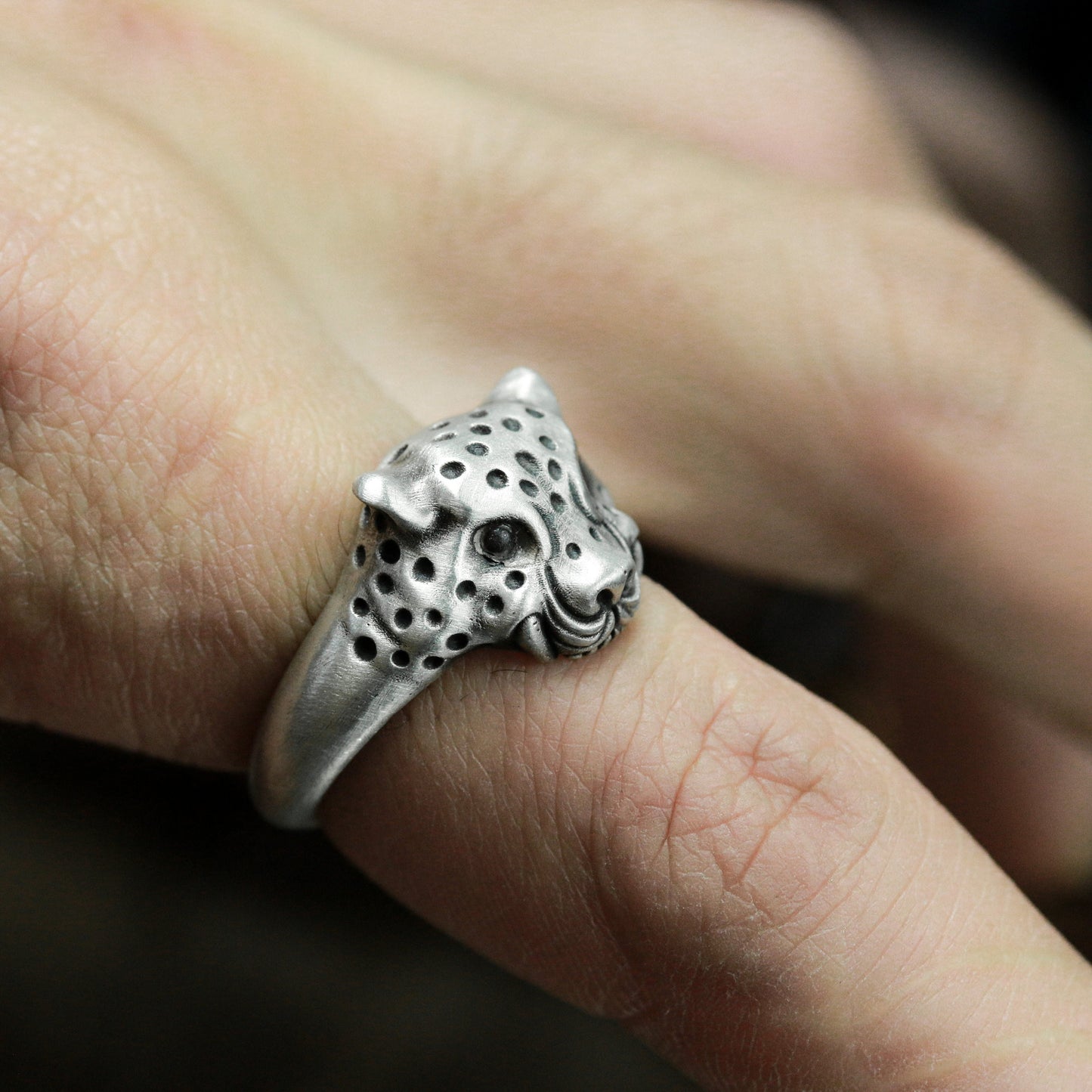 Minimalist Leopard Ring - 925 Sterling Silver Handmade