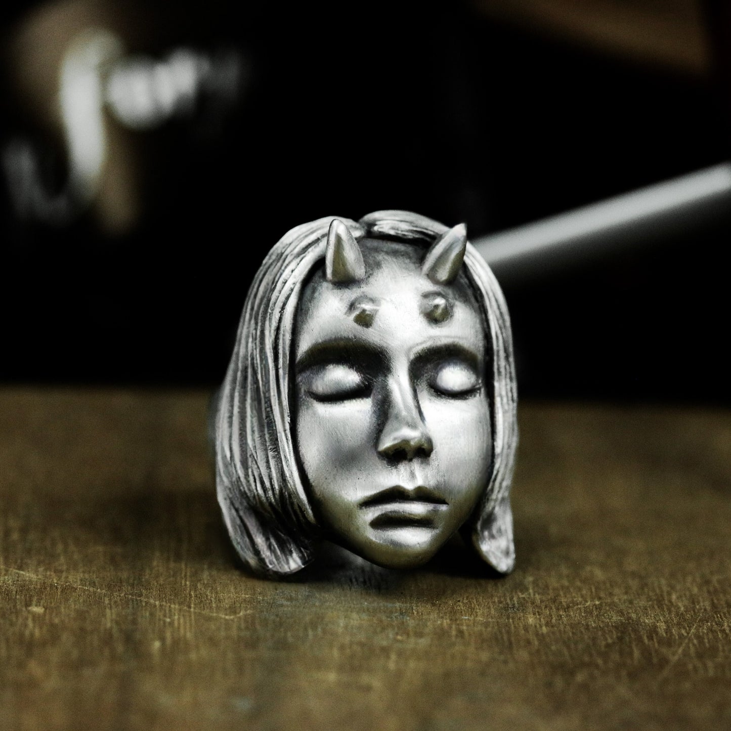 Demon Maiden Ring ¨C 925 Sterling Silver Handmade