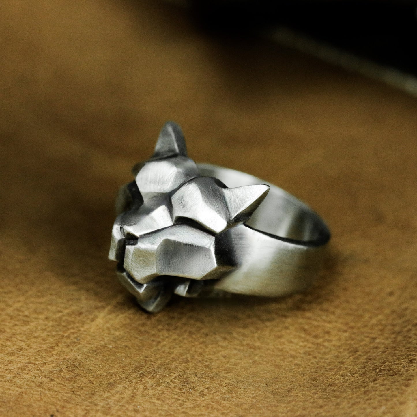 Totem Tiger Ring - 925 Silver Handmade