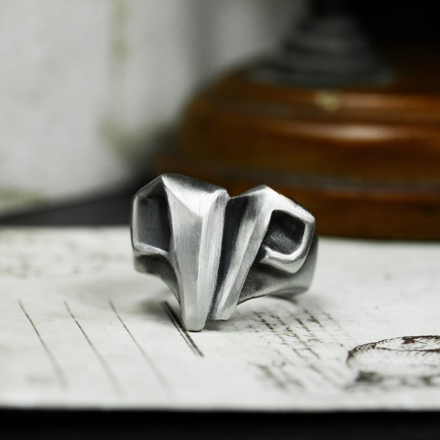 Symbolic Sheep Ring - 925 Silver Handmade