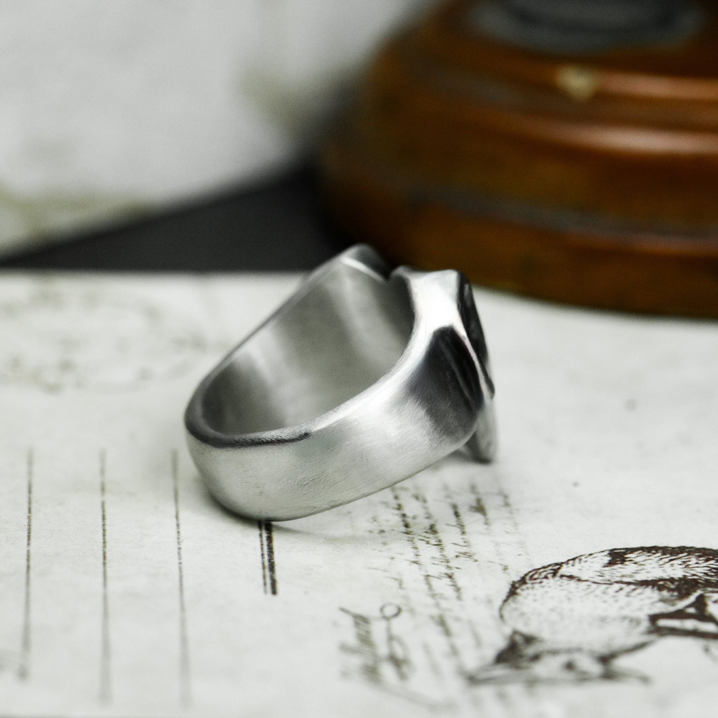 Symbolic Sheep Ring - 925 Silver Handmade