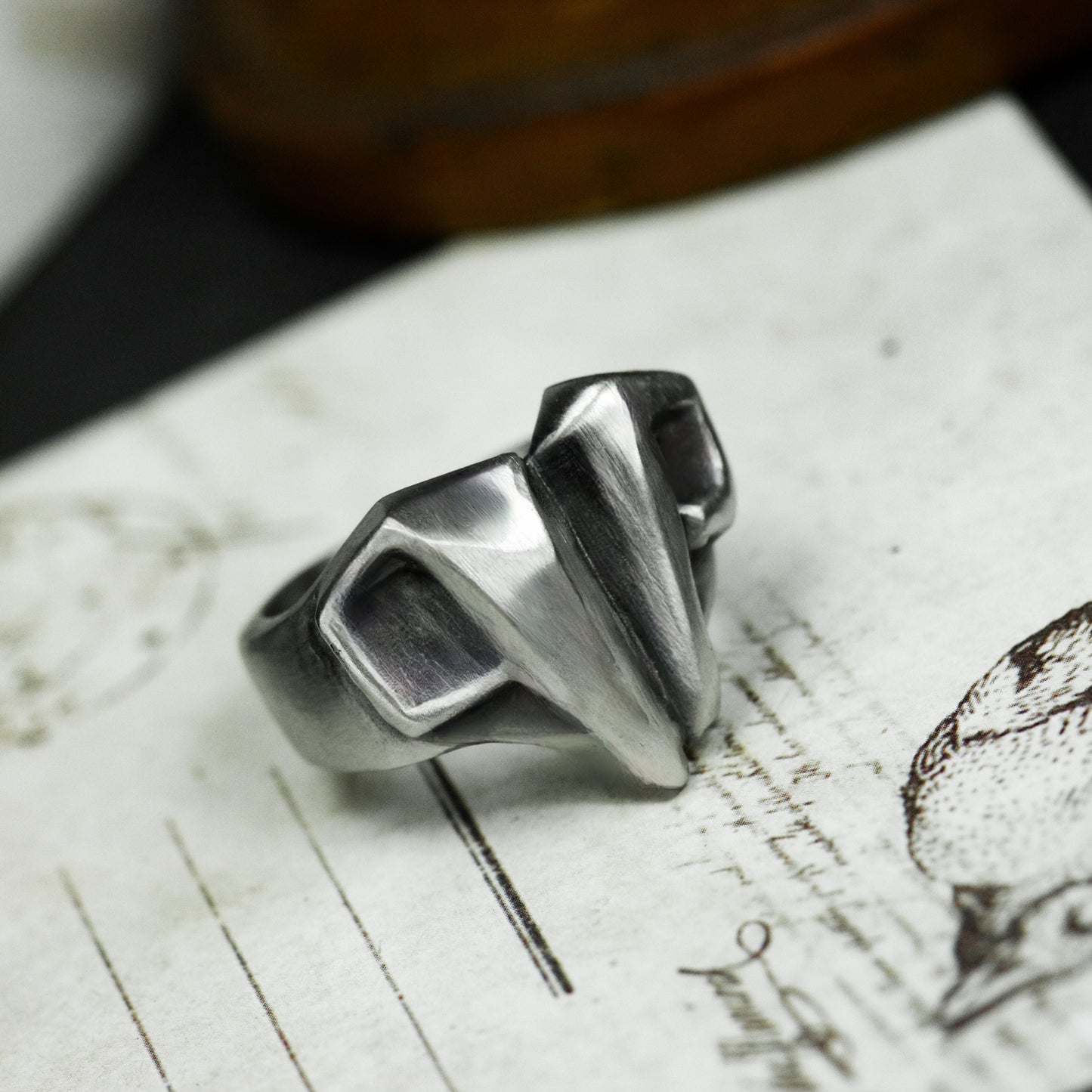 Symbolic Sheep Ring - 925 Silver Handmade