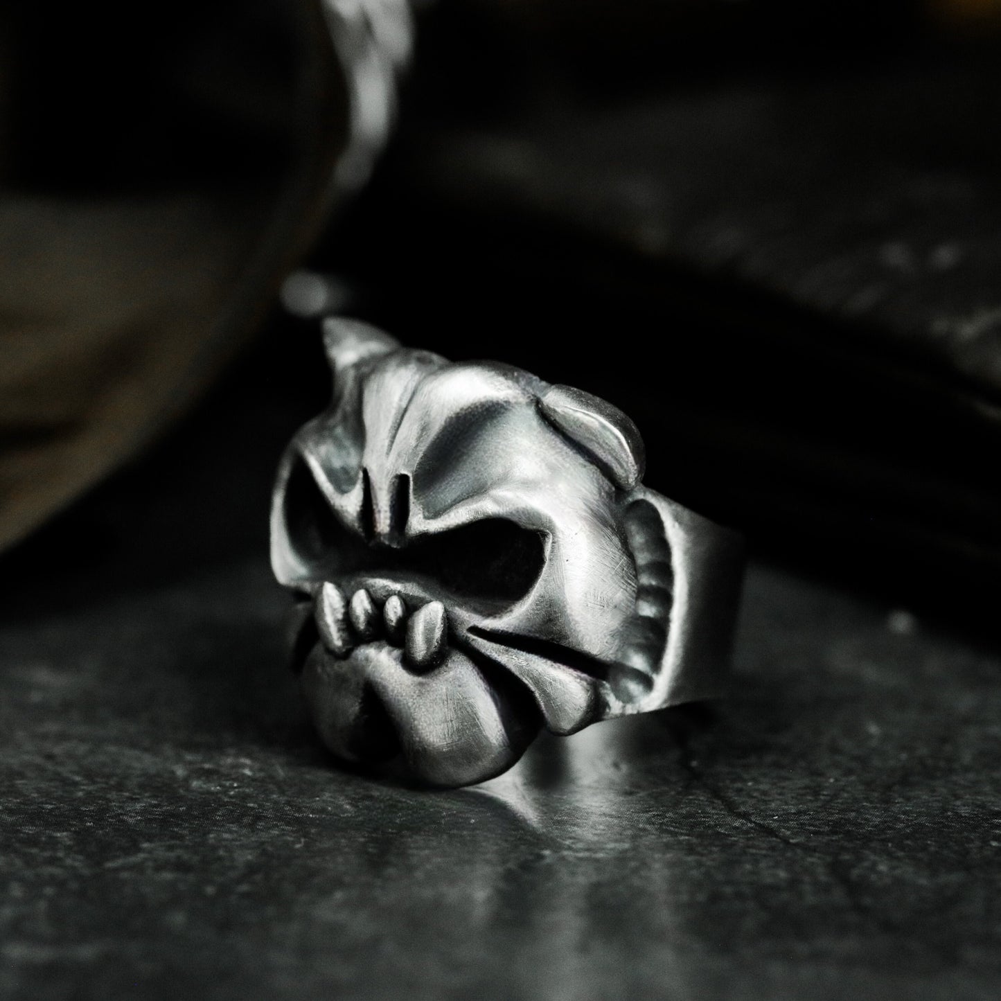Shar Pei Dog Ring - 925 Silver Handmade