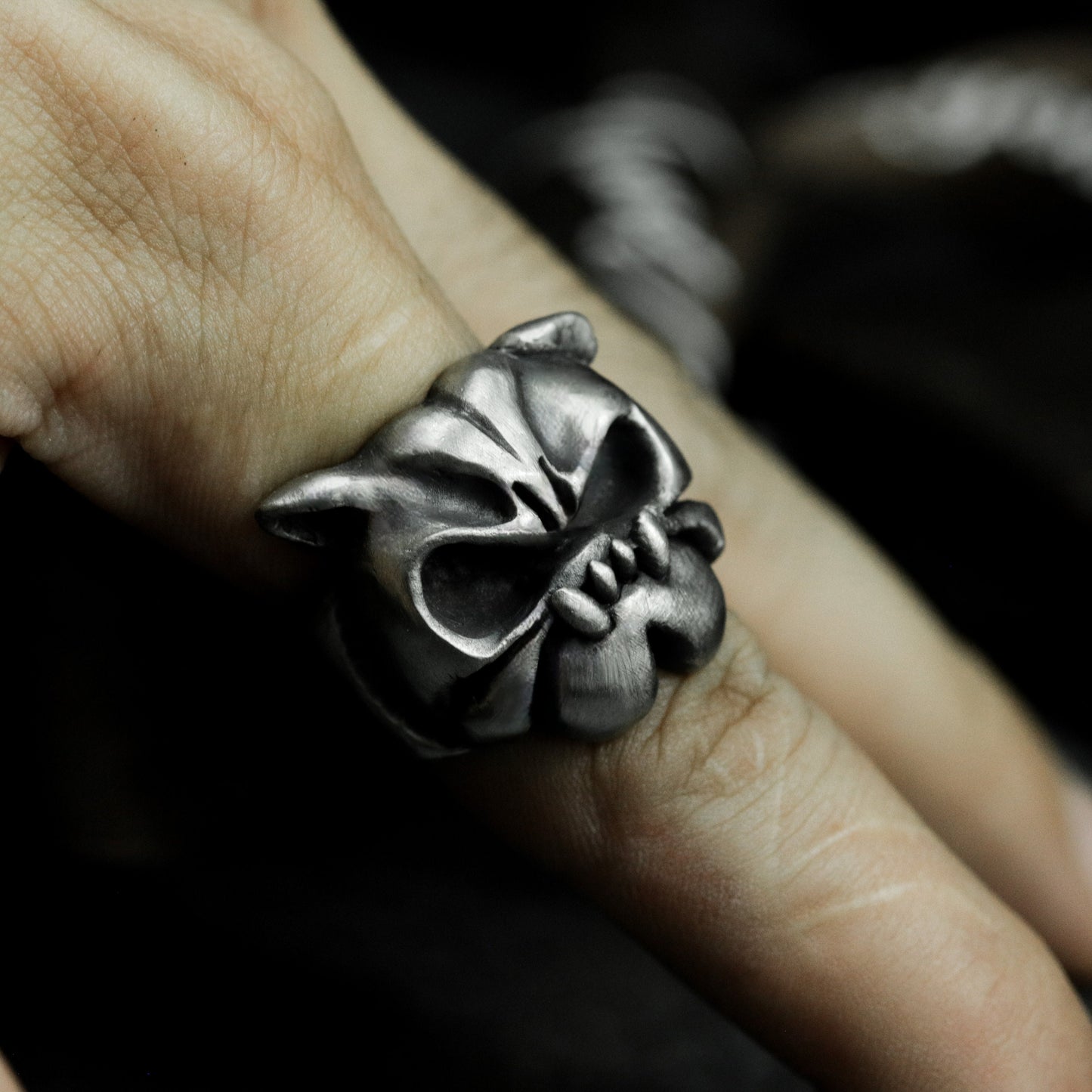 Shar Pei Dog Ring - 925 Silver Handmade