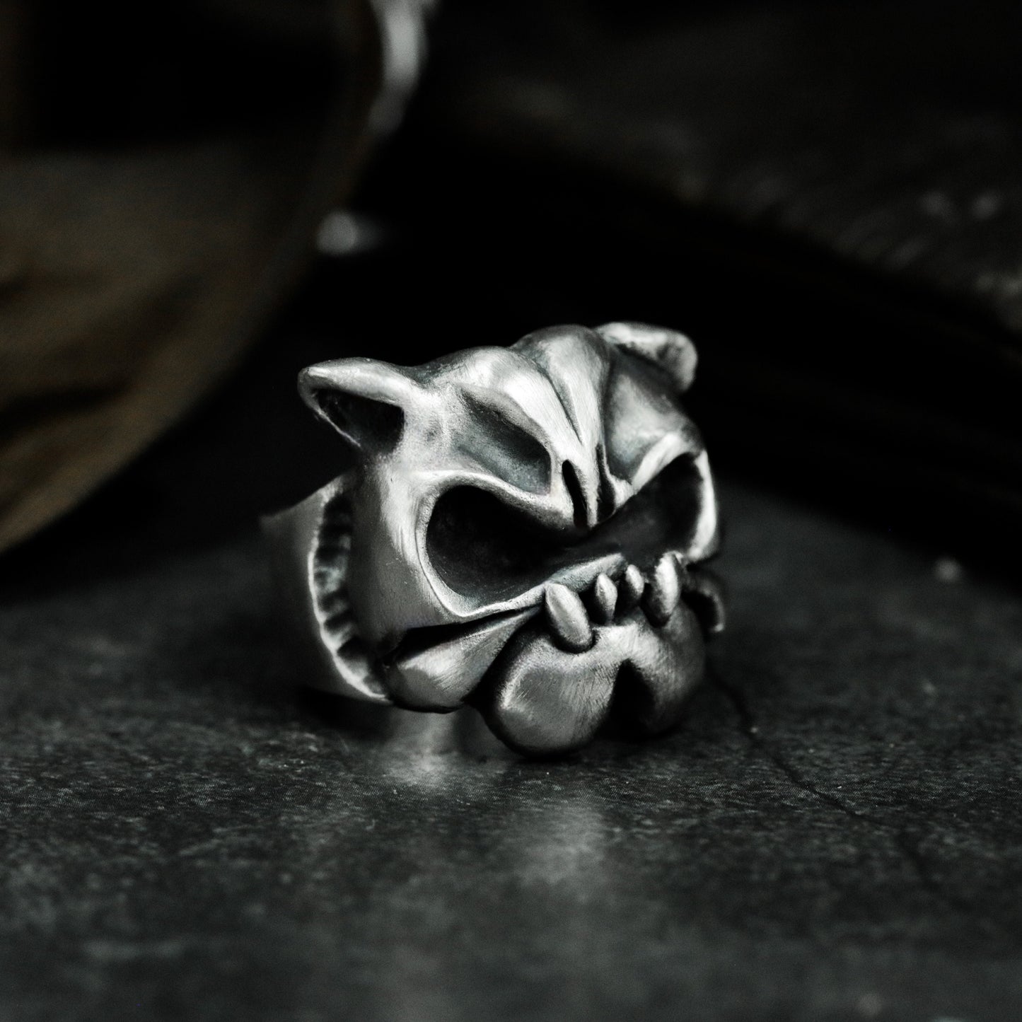 Shar Pei Dog Ring - 925 Silver Handmade