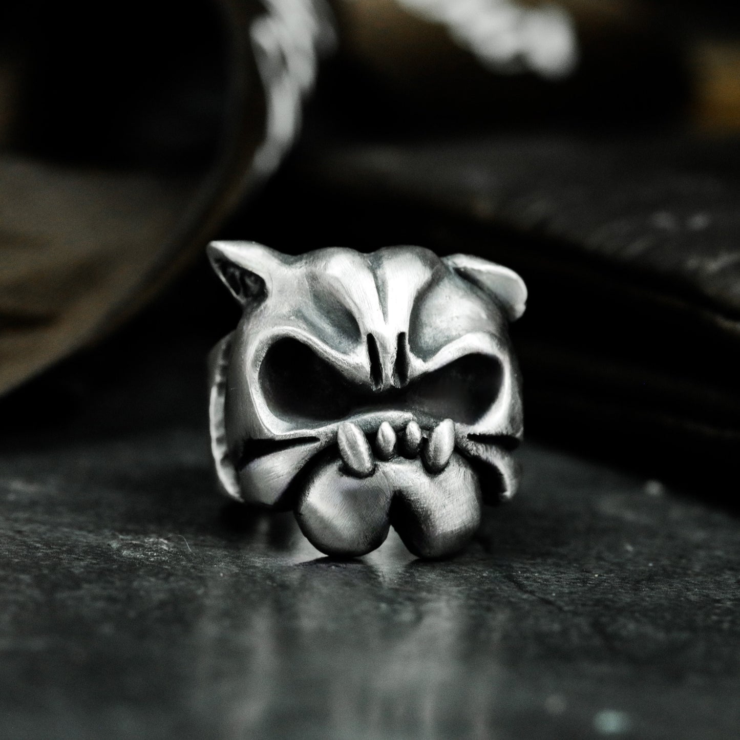 Shar Pei Dog Ring - 925 Silver Handmade