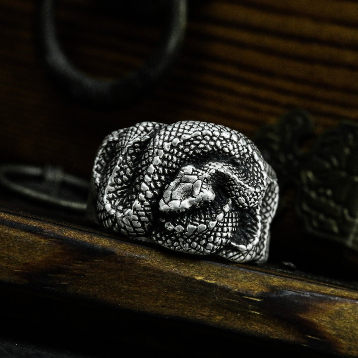 Coiled Snake Ring ¨C 925 Sterling Silver Handmade