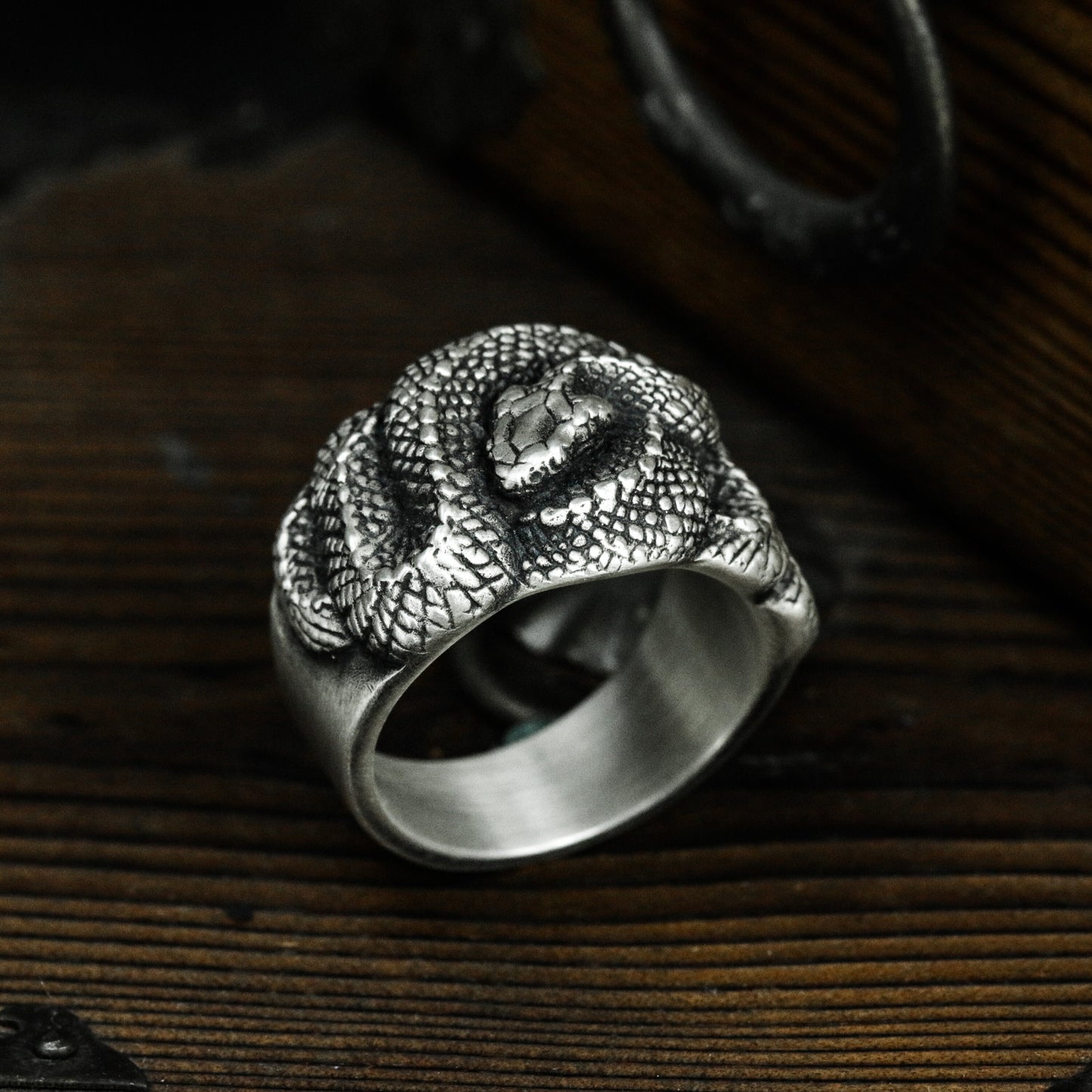 Coiled Snake Ring ¨C 925 Sterling Silver Handmade