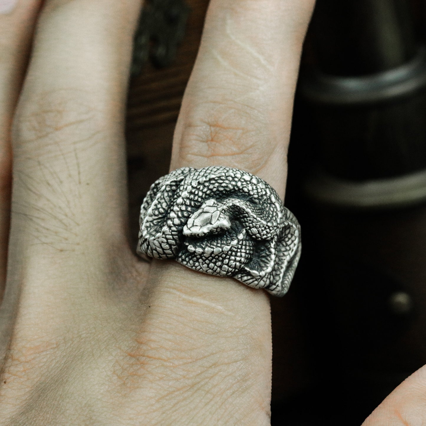 Coiled Snake Ring ¨C 925 Sterling Silver Handmade