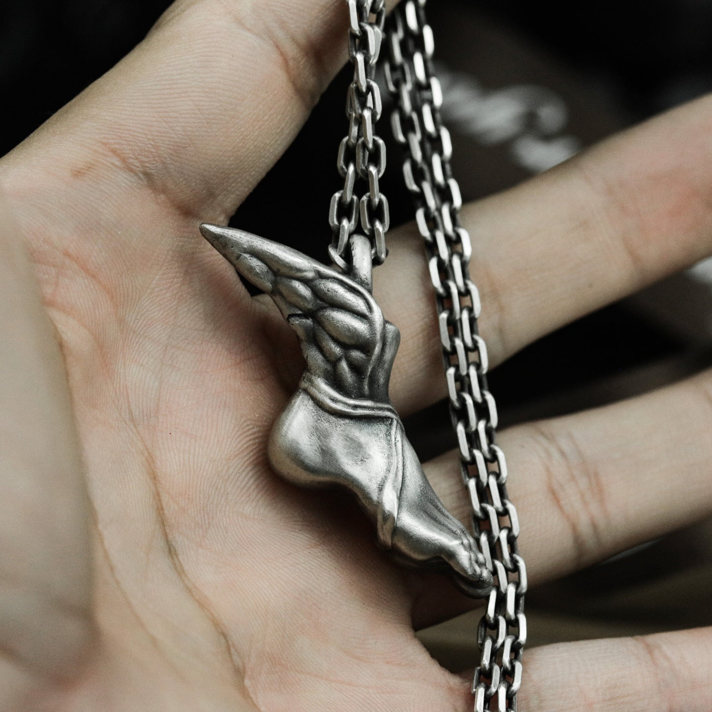 Zeus Wing Pendant - 925 Silver Handmade