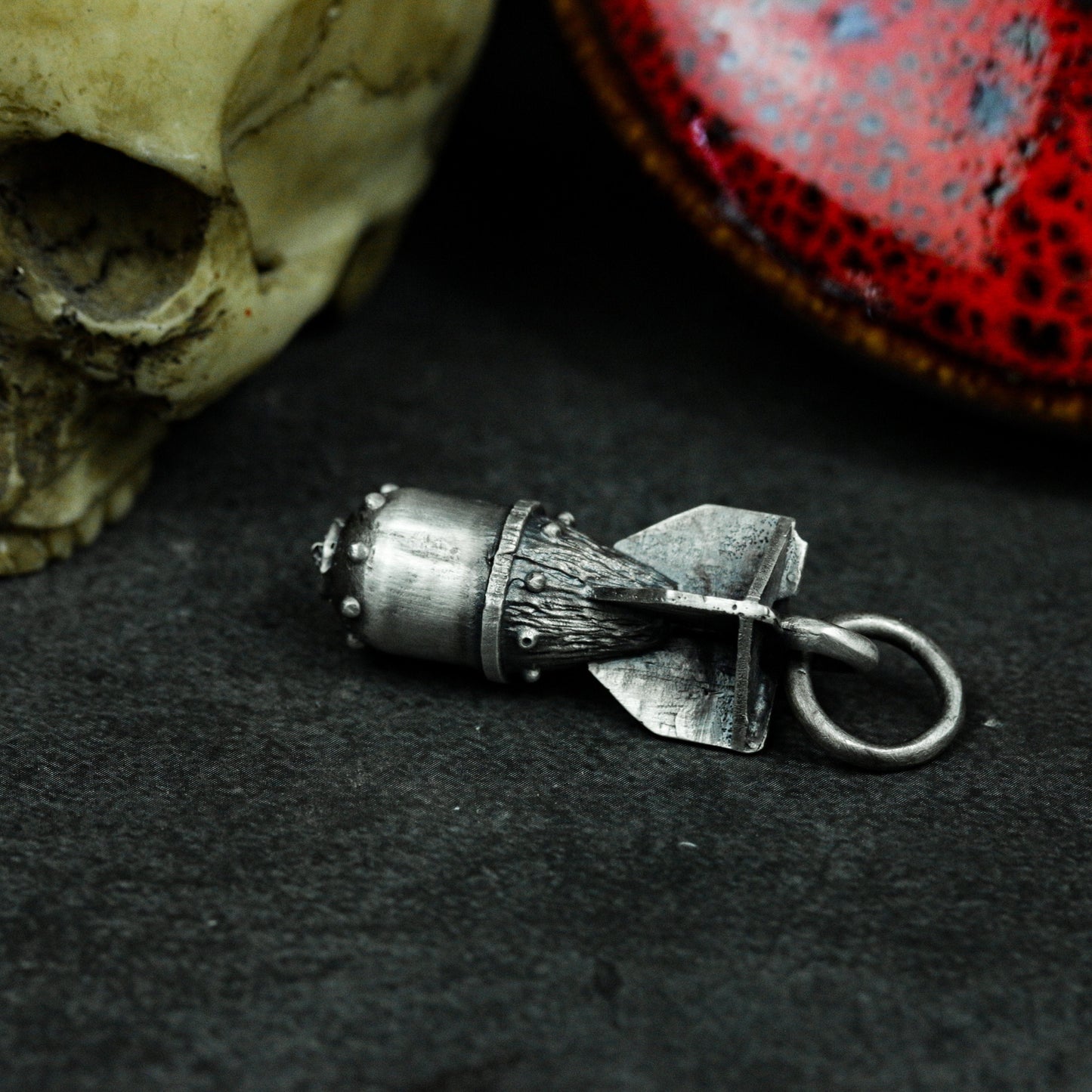 War and Missiles Pendant - 925 Silver Handmade