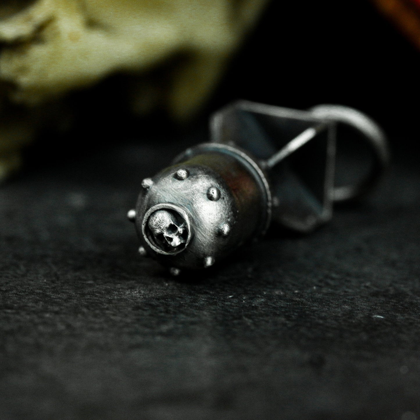 War and Missiles Pendant - 925 Silver Handmade