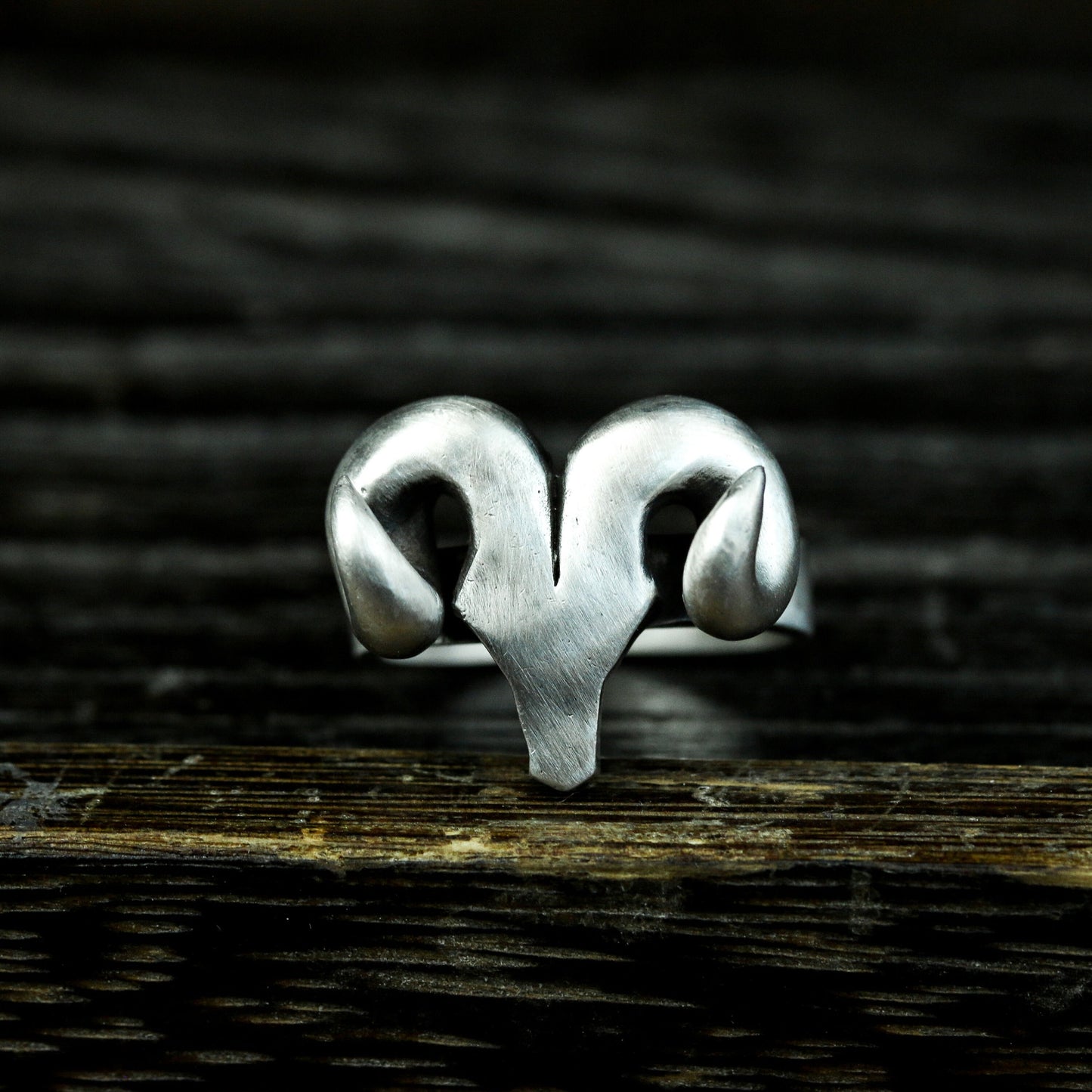 Ram Horn Power Ring - 925 Silver Handmade