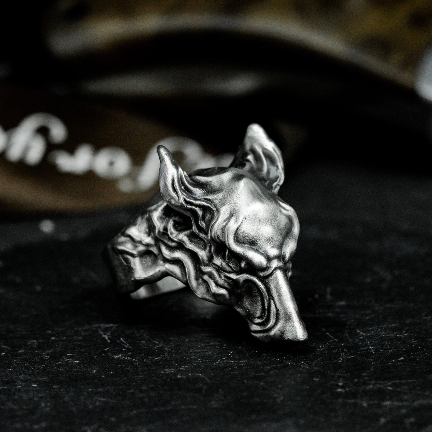 Wolf King Totem Ring - 925 Silver Handmade