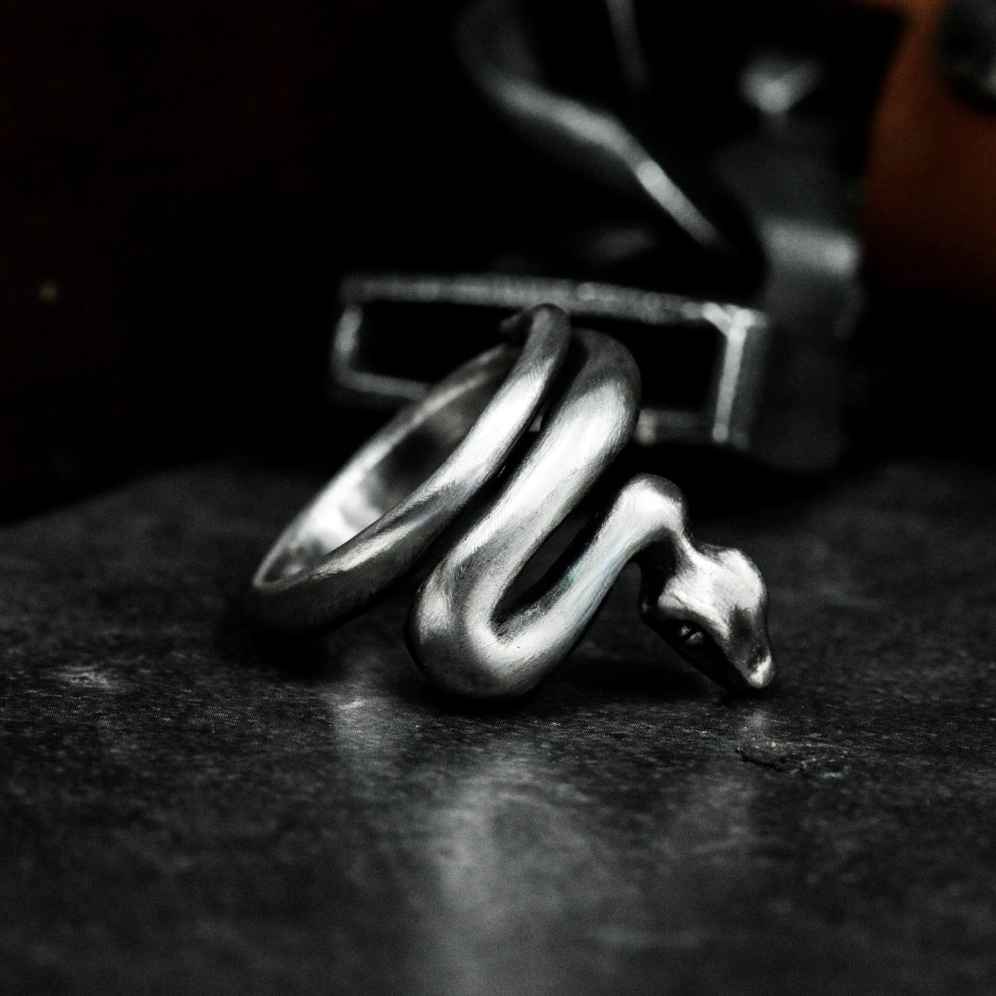 Coiled Viper Ring - 925 Silver Handmade