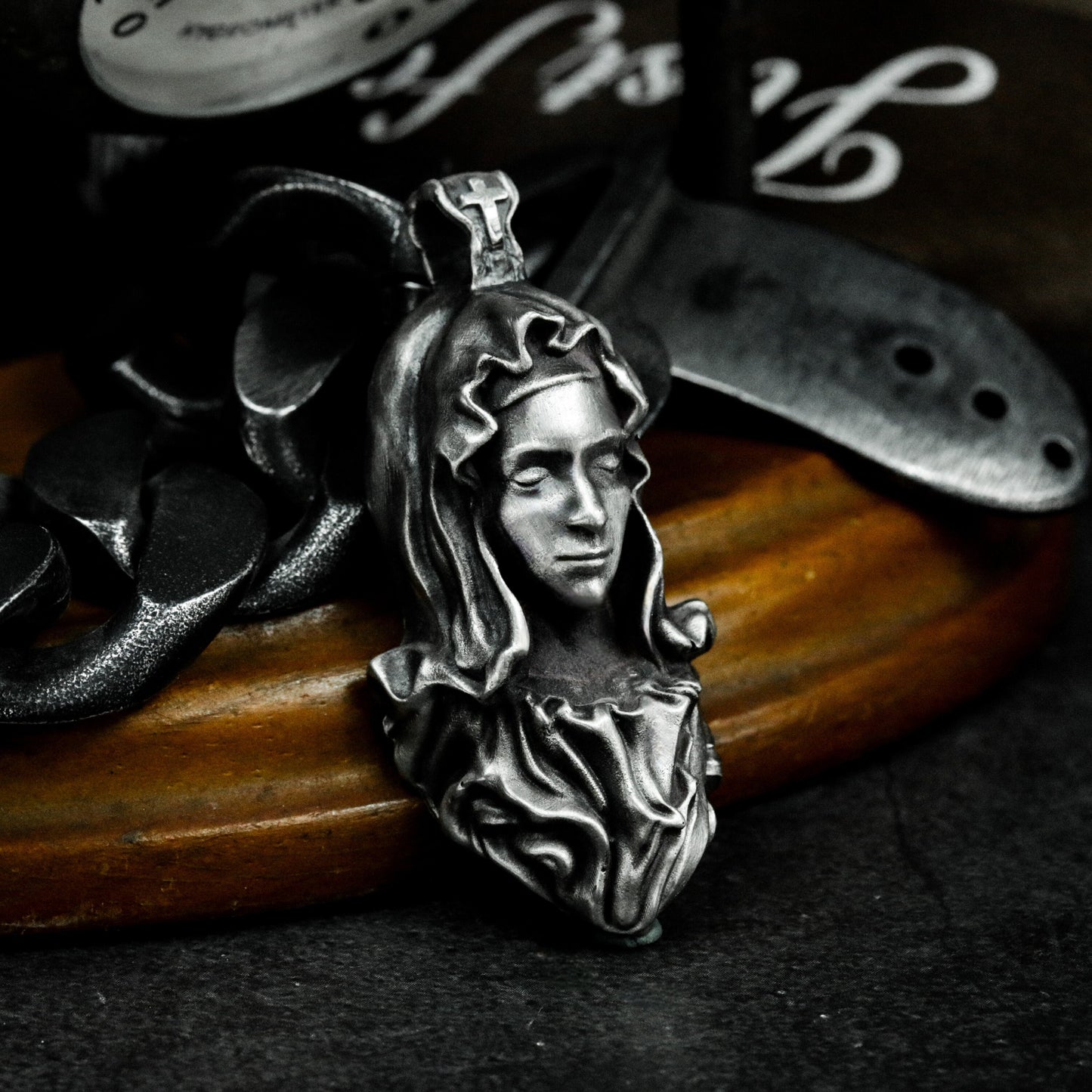Virgin Mary Pendant - 925 Silver Handmade
