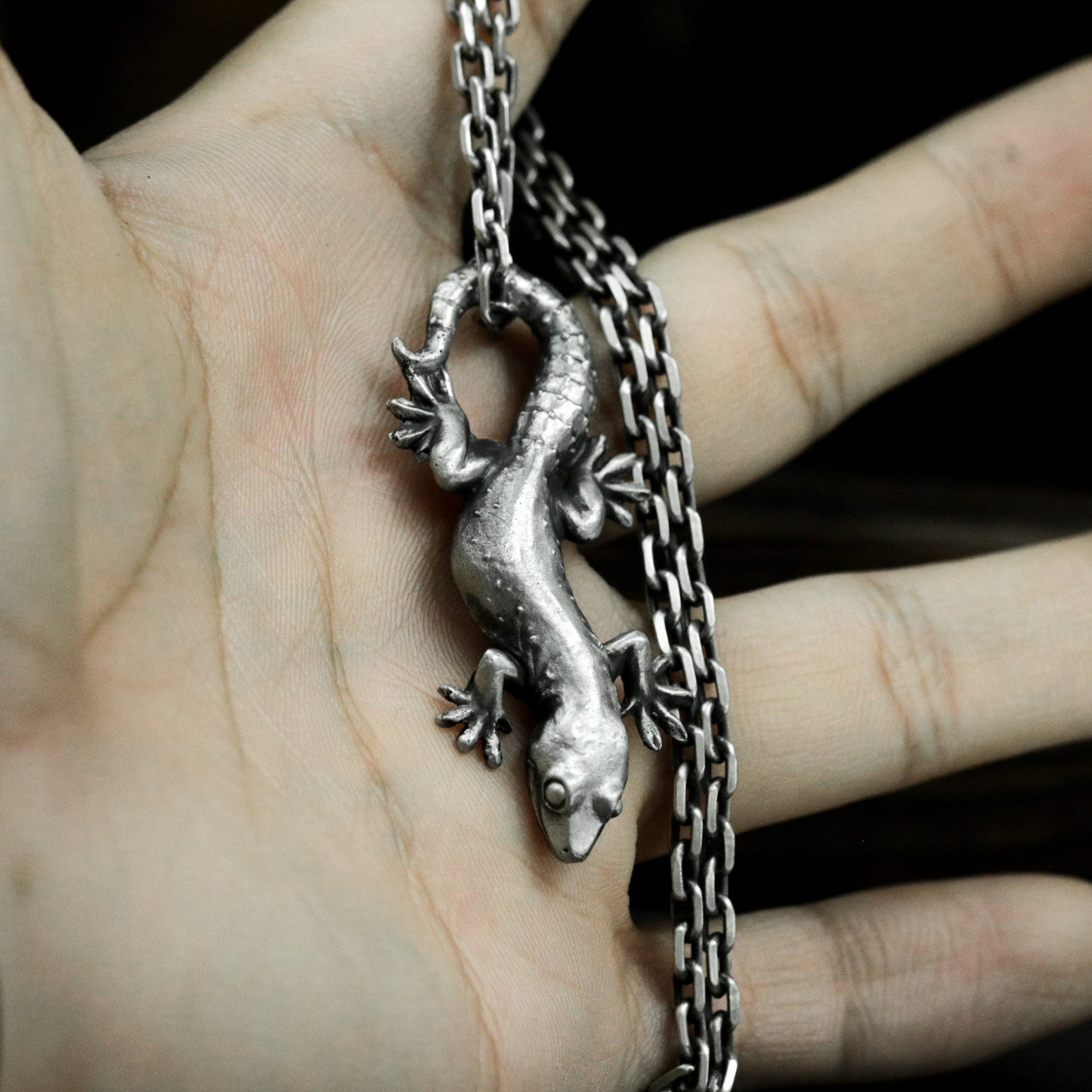 Lizard Pendant ¨C 925 Silver Handmade