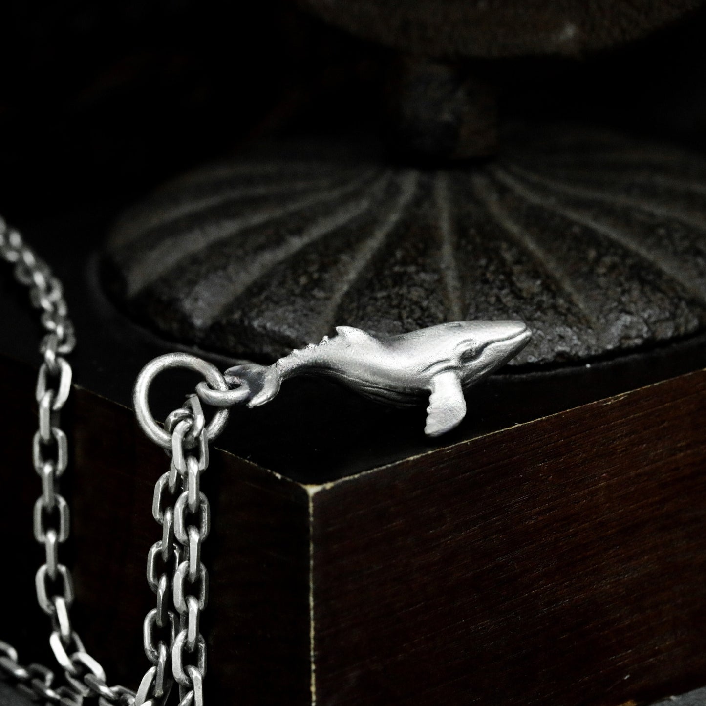 Whale Ocean Pendant - 925 Silver Handmade
