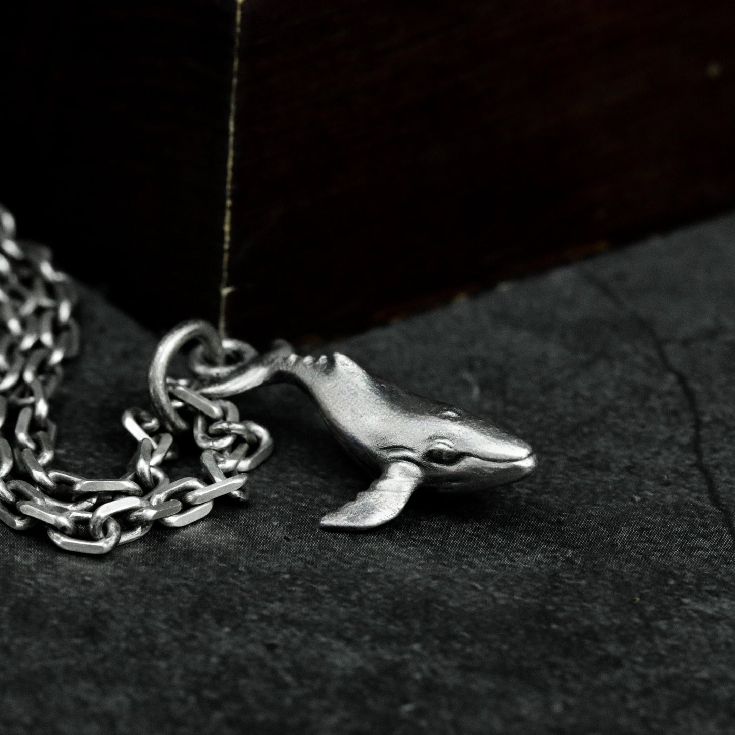 Whale Ocean Pendant - 925 Silver Handmade