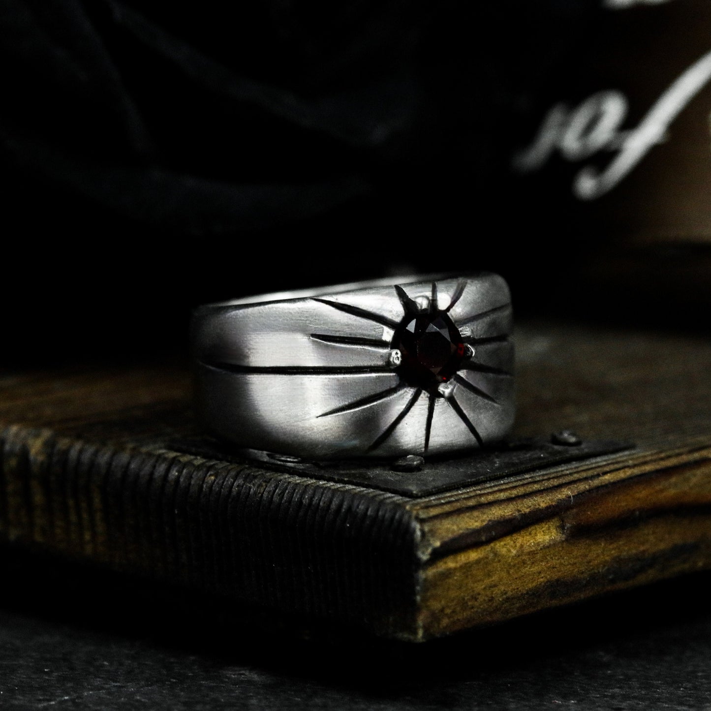 Sun Moon Star Couple Ring - 925 Silver Handmade