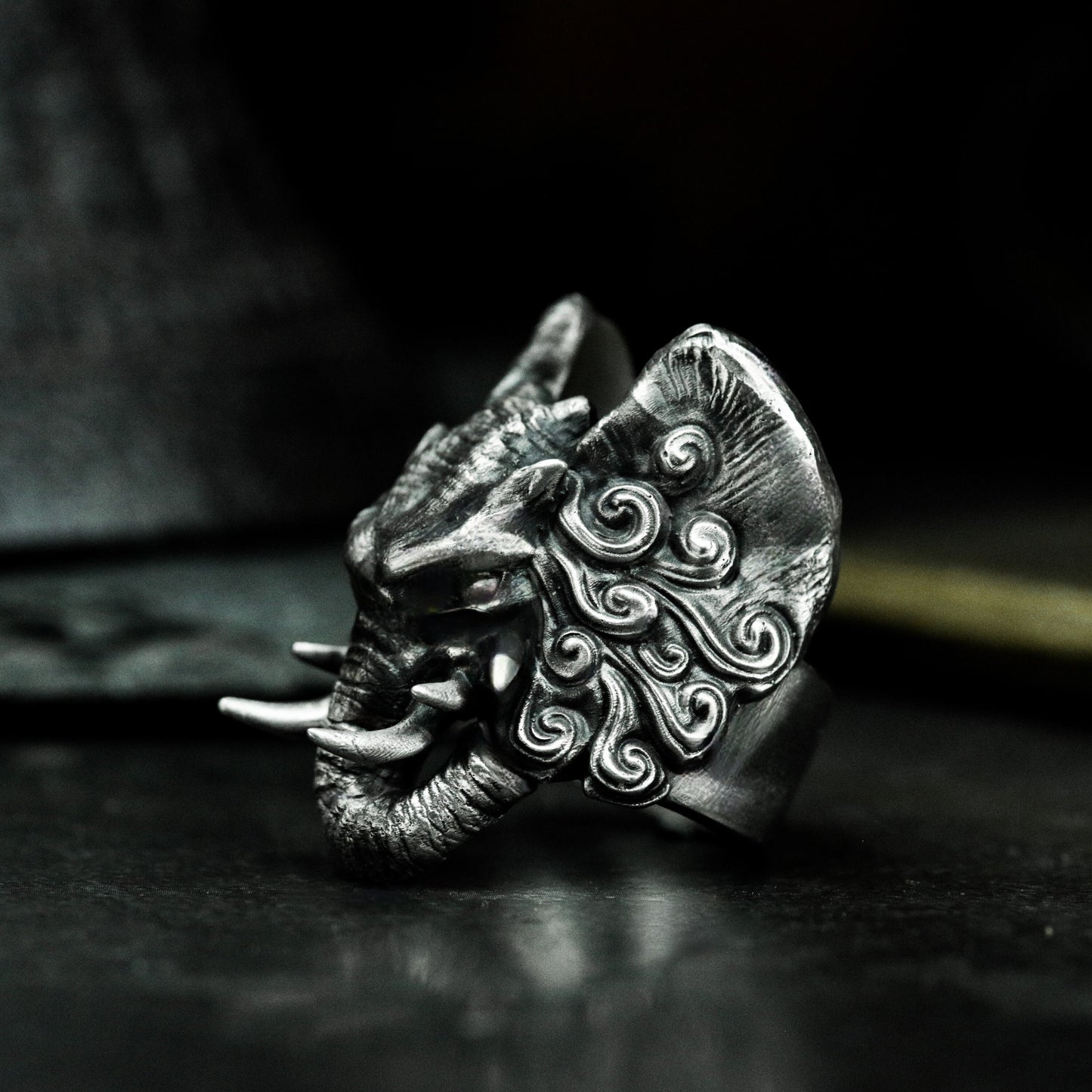 Elephant Demon Ring ¨C 925 Silver Handmade