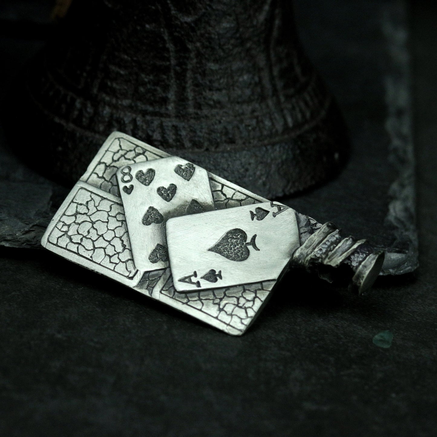 Playing Cards Pendant ¨C 925 Silver Handmade