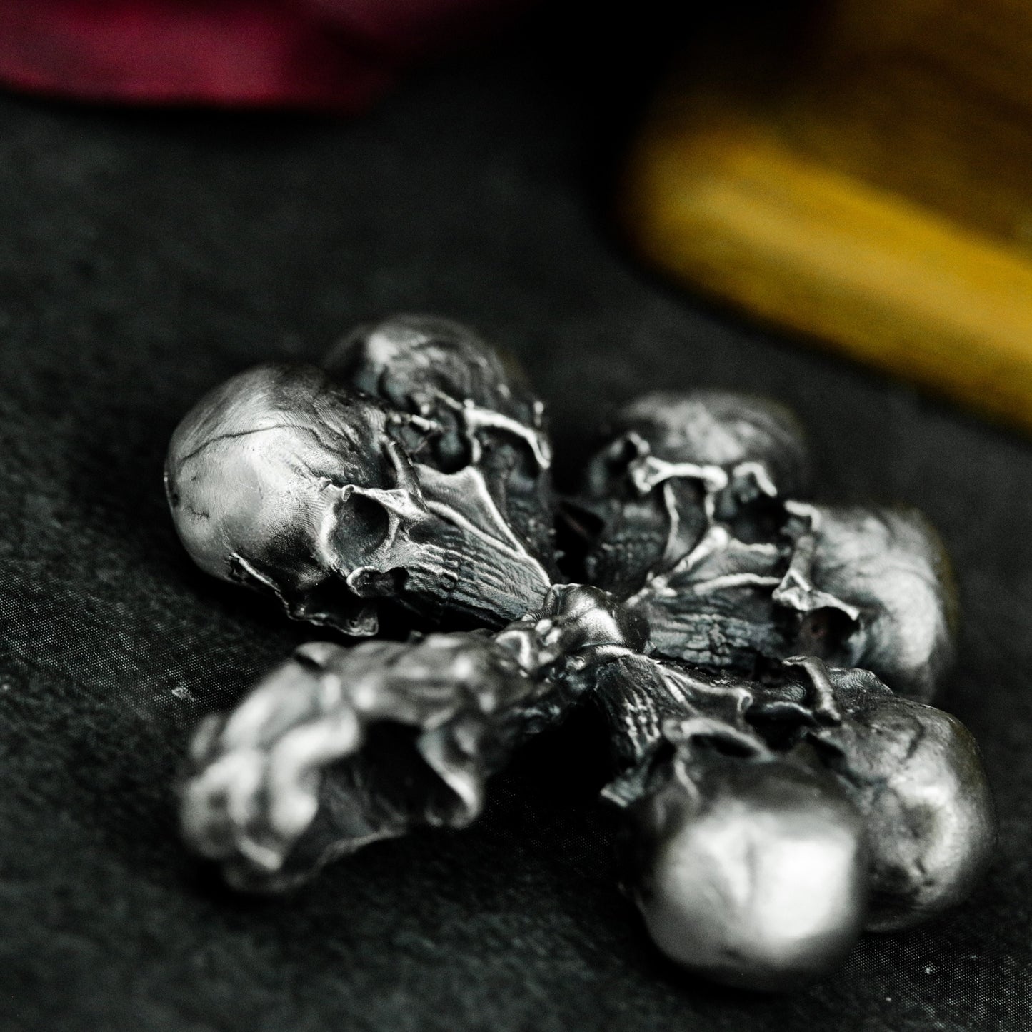 Skull Cross Pendant ¨C 925 Sterling Silver Handmade