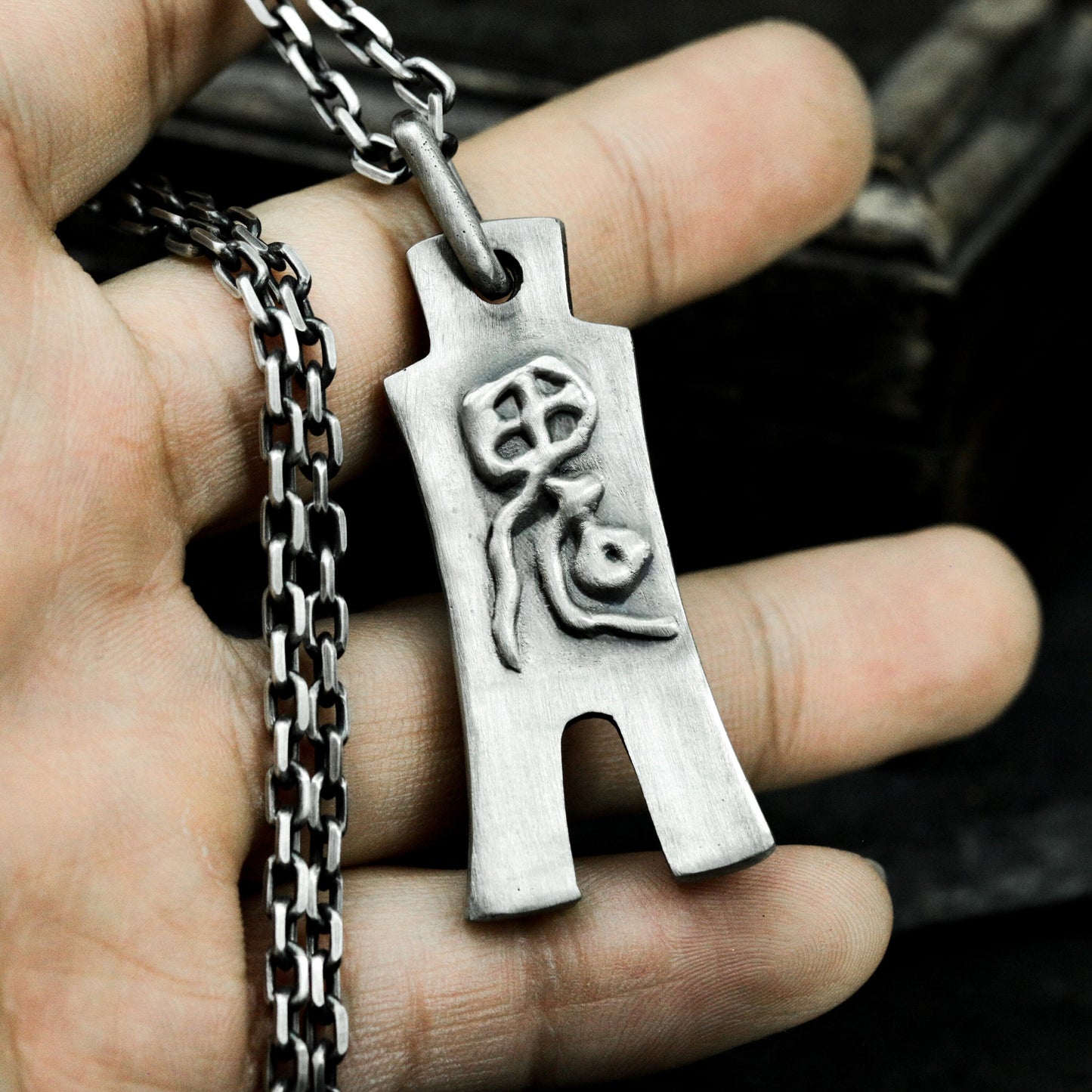 Warring States Coin Pendant - 925 Silver Handmade