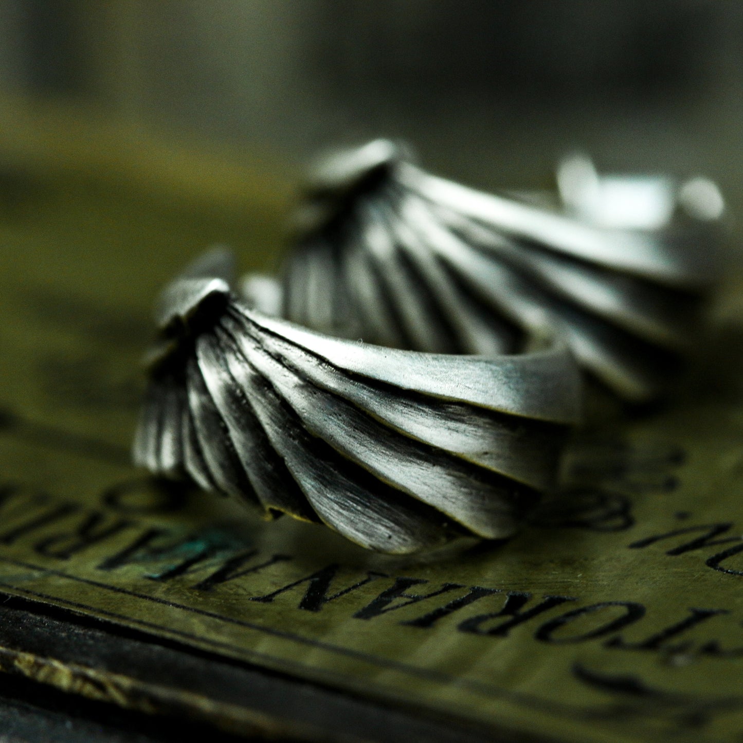 Wrapped Wing Stud Earrings - 925 Sterling Silver Handmade