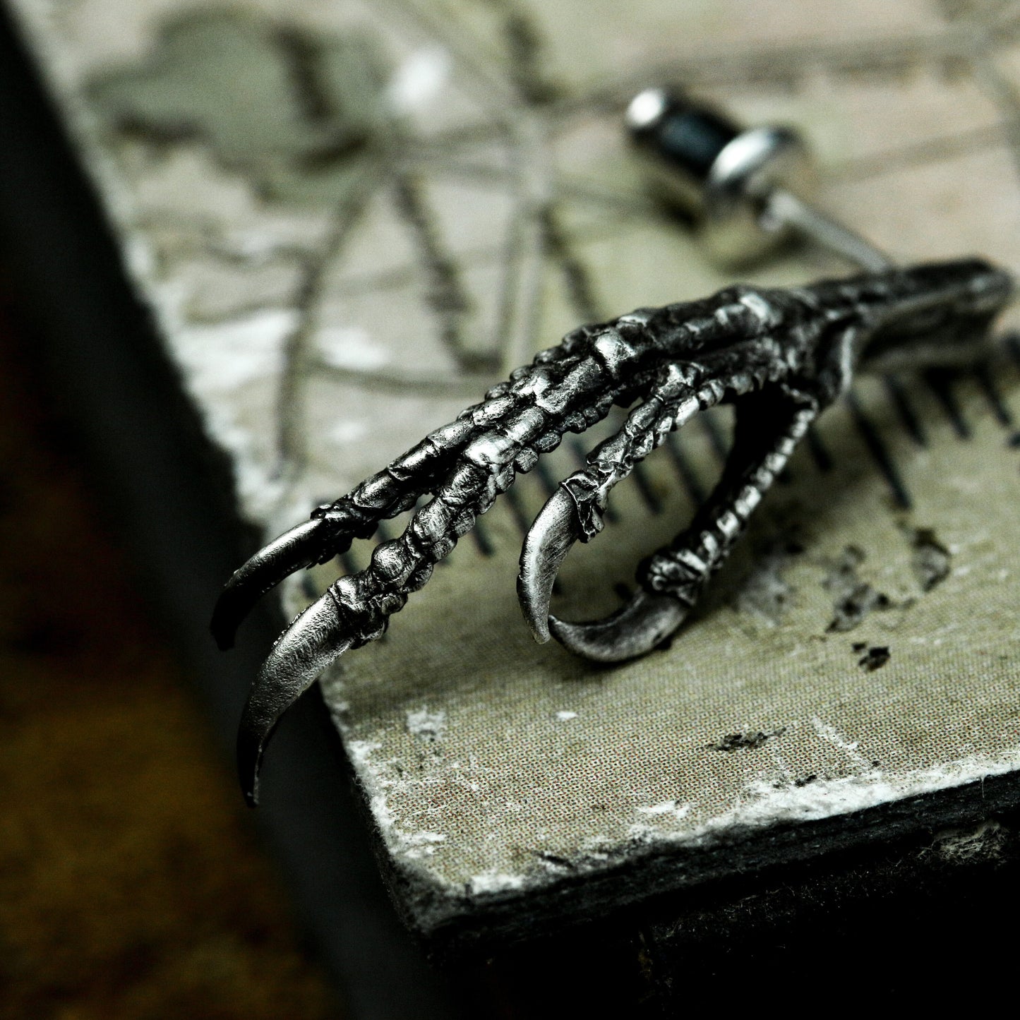 Raptor Claw Earrings ¨C 925 Sterling Silver Handmade