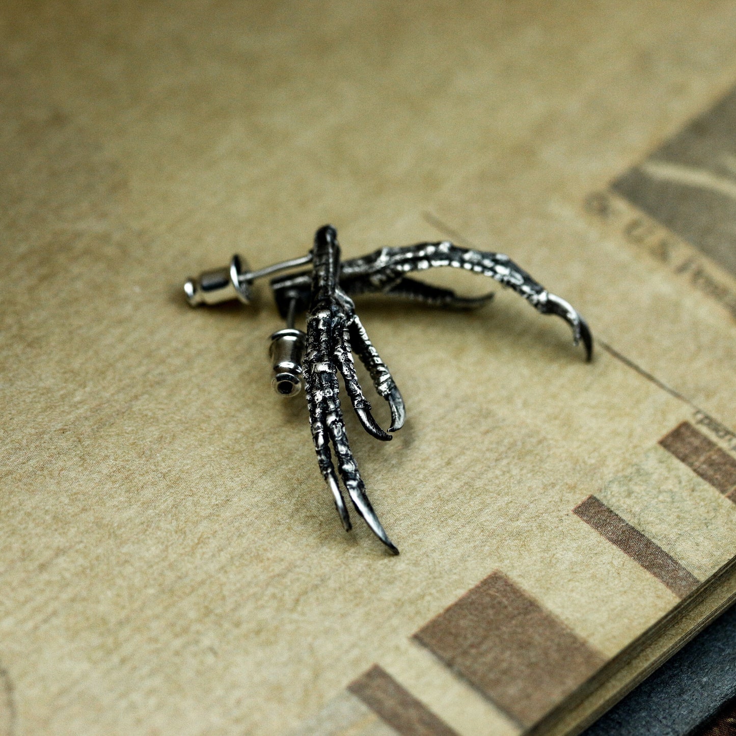 Raptor Claw Earrings ¨C 925 Sterling Silver Handmade