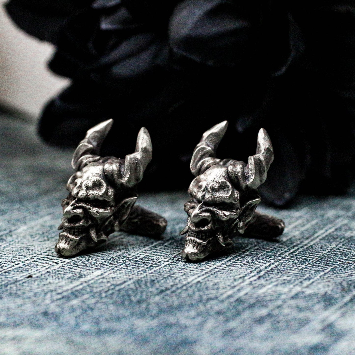 Ugly Devil Cufflinks - 925 Silver Handmade